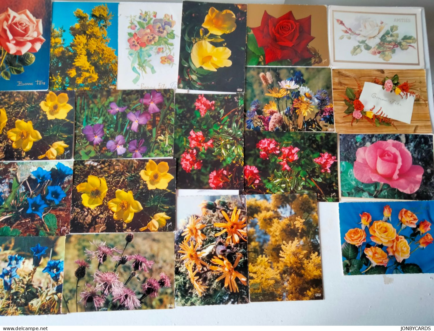 Dèstockage - Flowers,Blumen,Flores.Lot Of 90 Postcards.#52 - Flowers