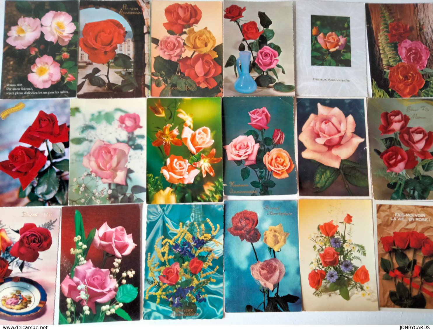 Dèstockage - Flowers,Blumen,Flores.Lot Of 90 Postcards.#52 - Blumen