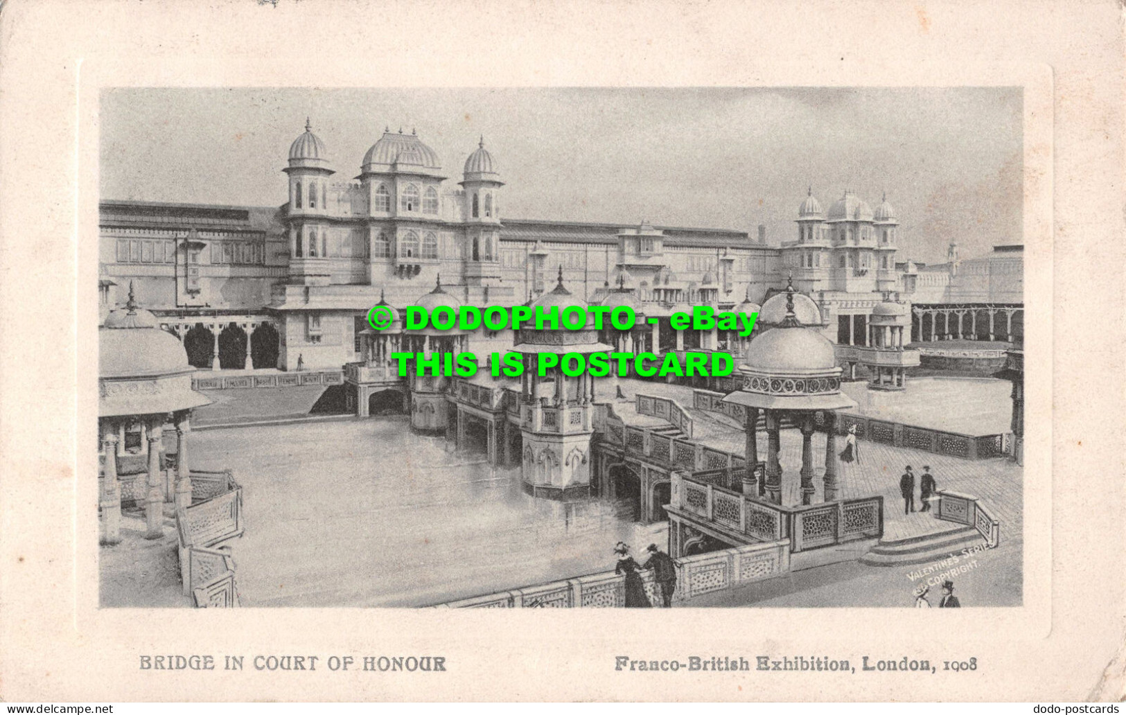 R537699 Bridge In Court Of Honour. Franco British Exhibition. London. 1908. Vale - Andere & Zonder Classificatie