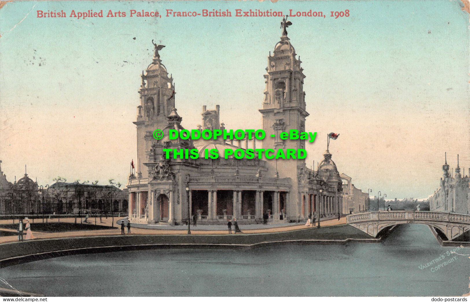 R537701 British Applied Arts Palace. Franco British Exhibition. London. 1908. Va - Andere & Zonder Classificatie