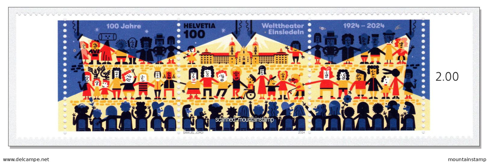Switzerland 2024 (2/24) 100 Jahre Welttheater Einsiedeln Théâtre Teatro Theatre MNH ** - Unused Stamps