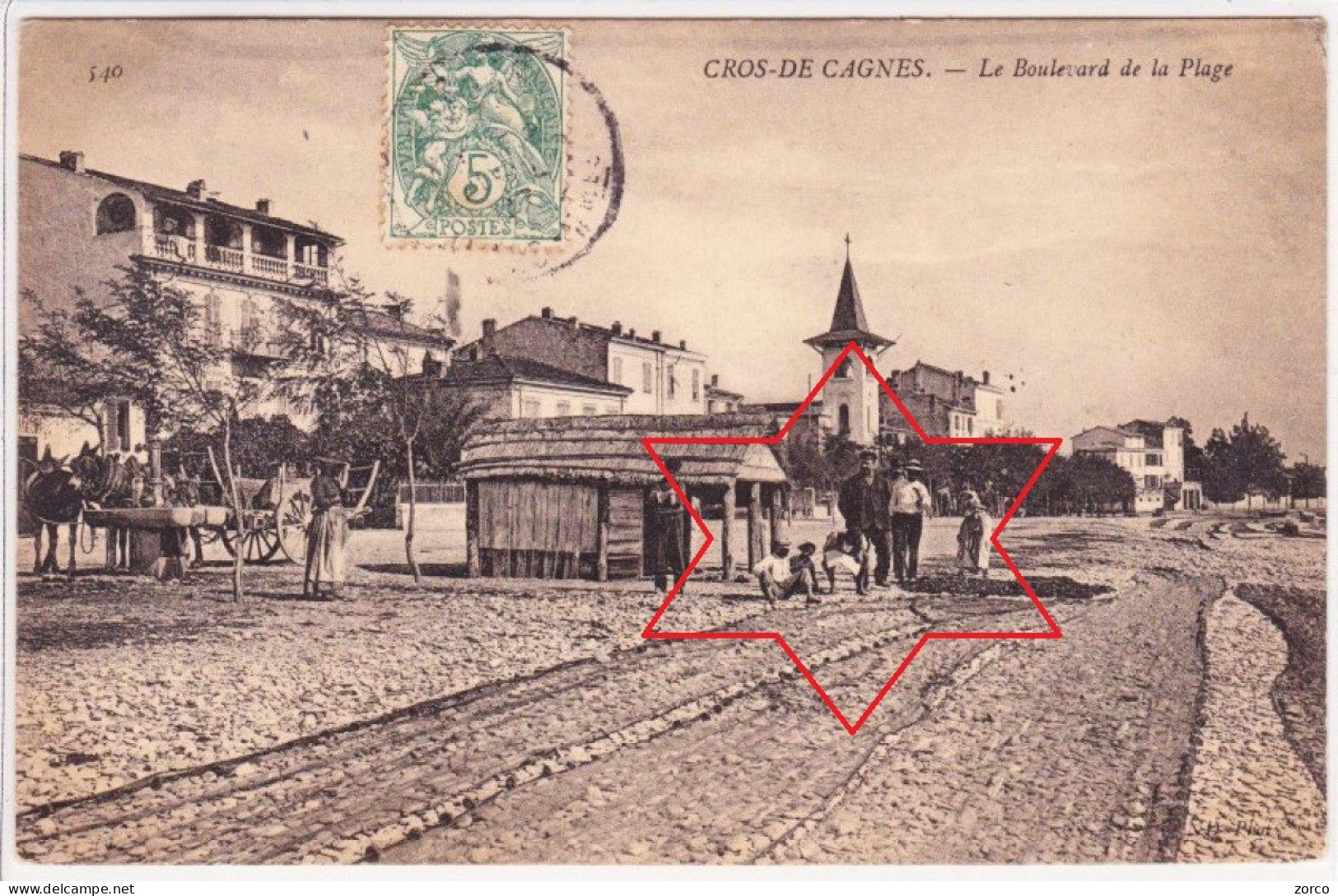 CROS-de-CAGNES.  Le Boulevard De La PLAGE - (Jolie Animation !). - Cagnes-sur-Mer