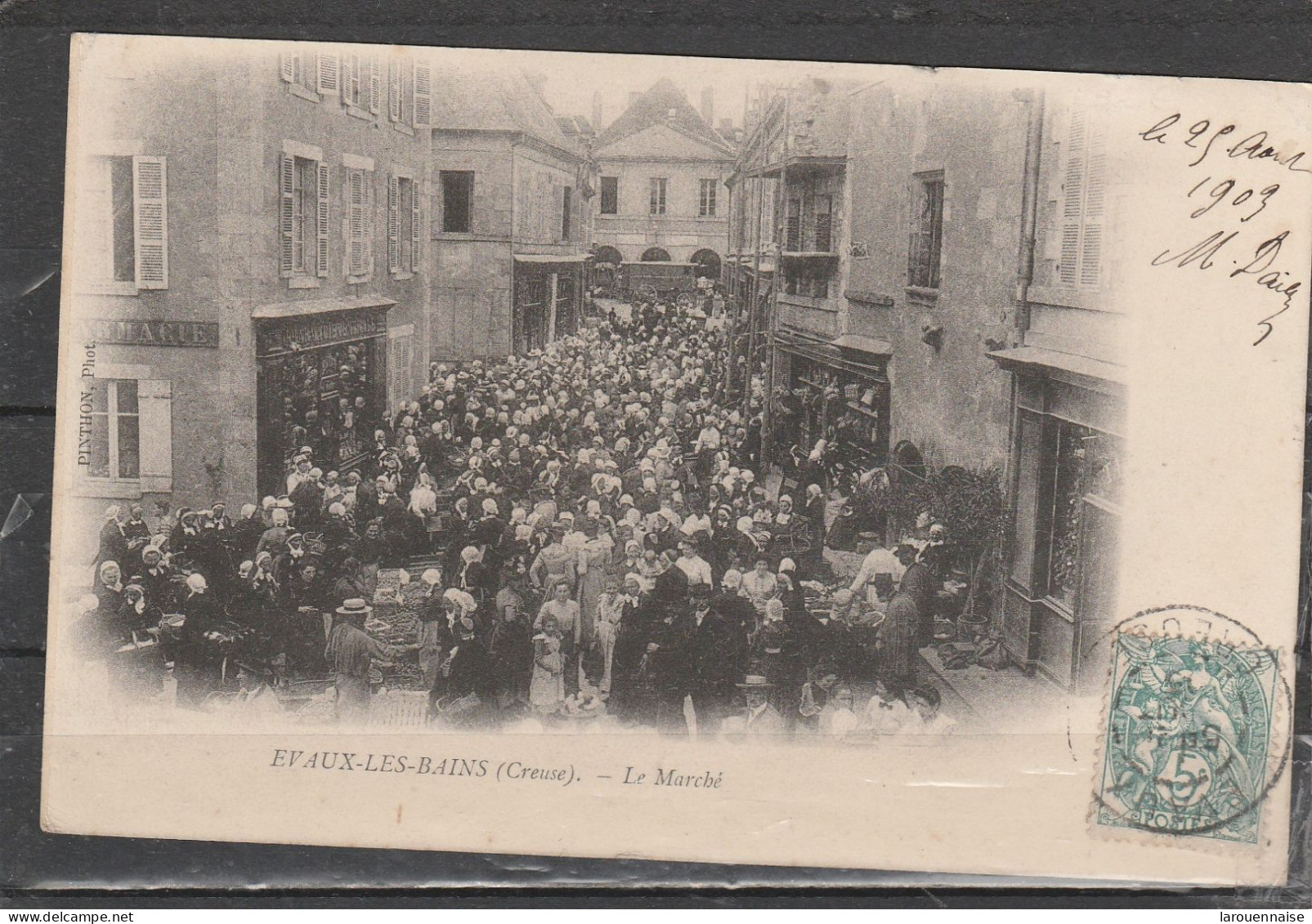 23 - EVAUX LES BAINS - Le Marché - Evaux Les Bains