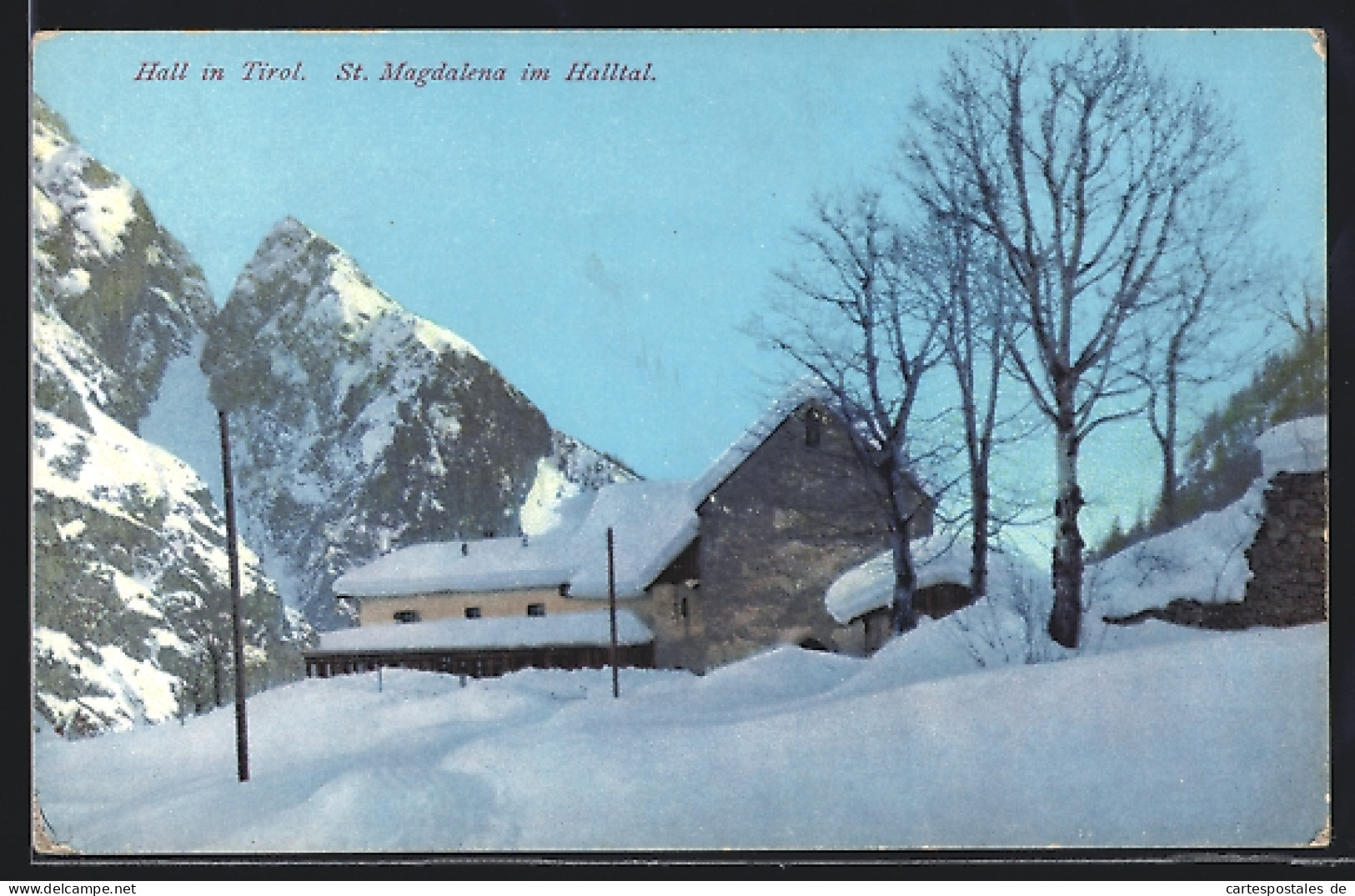 AK Hall In Tirol, St. Magdalena Im Halltal Im Winter  - Sonstige & Ohne Zuordnung