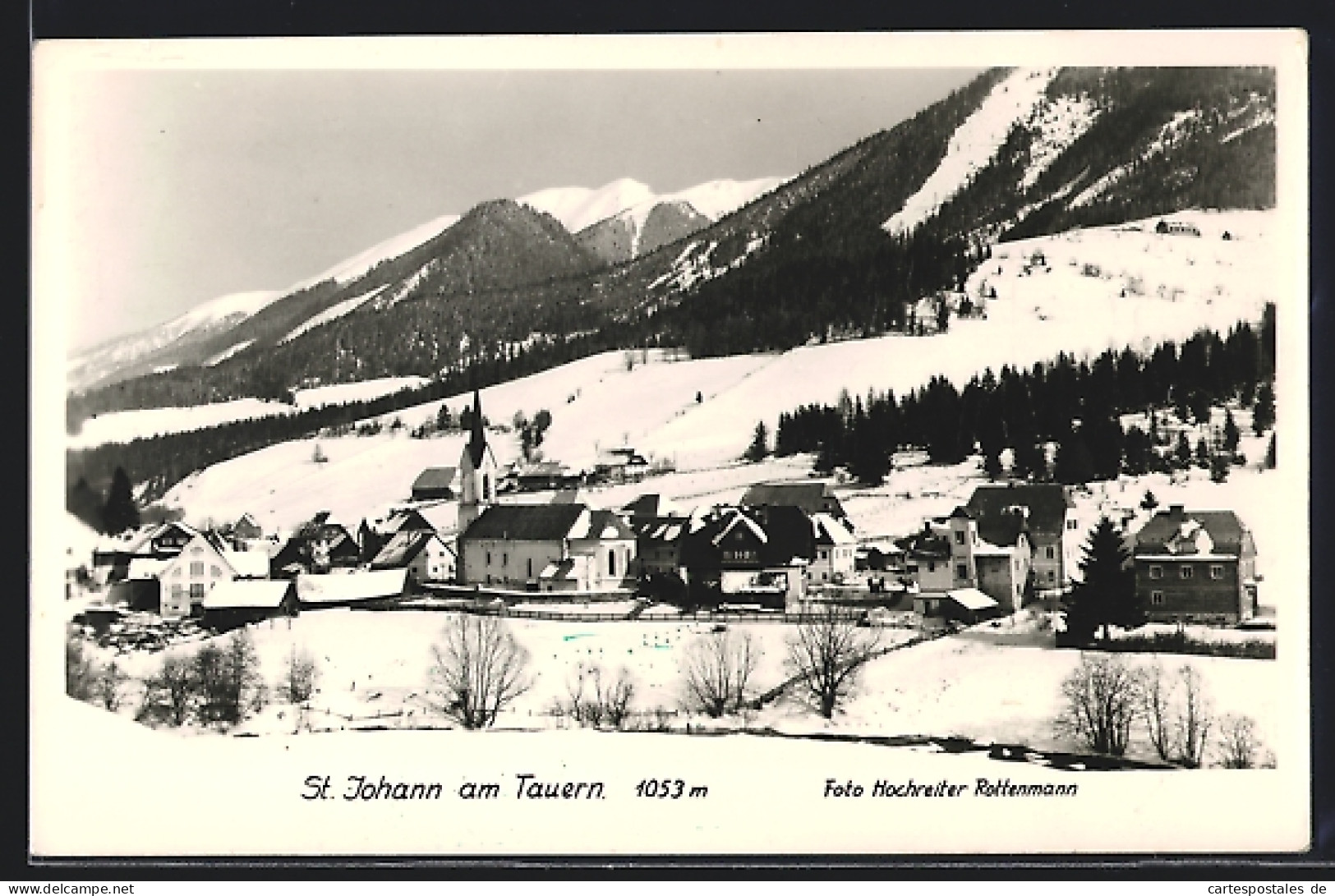 AK St. Johann Am Tauern, Ortsansicht Im Winter  - Autres & Non Classés