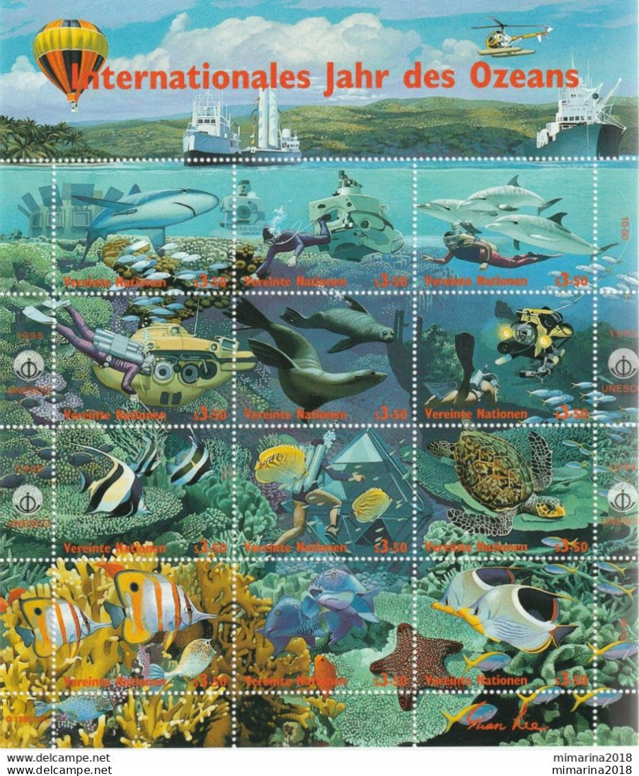 VEREINTE NATIONEN  1998  MNH  "MARINE LIFE" - Meereswelt