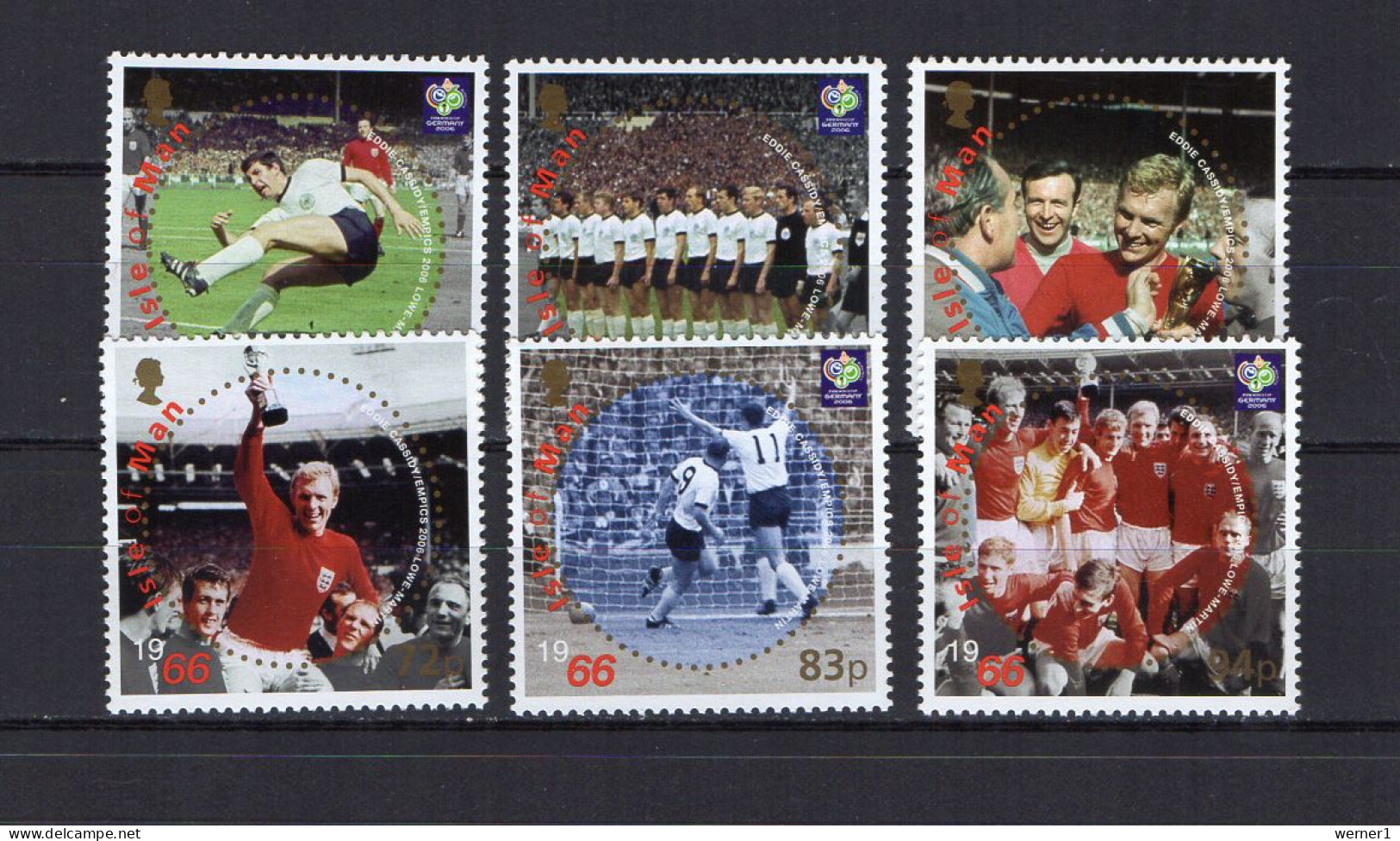 Isle Of Man 2006 Football Soccer World Cup Set Of 6 MNH - 2006 – Allemagne