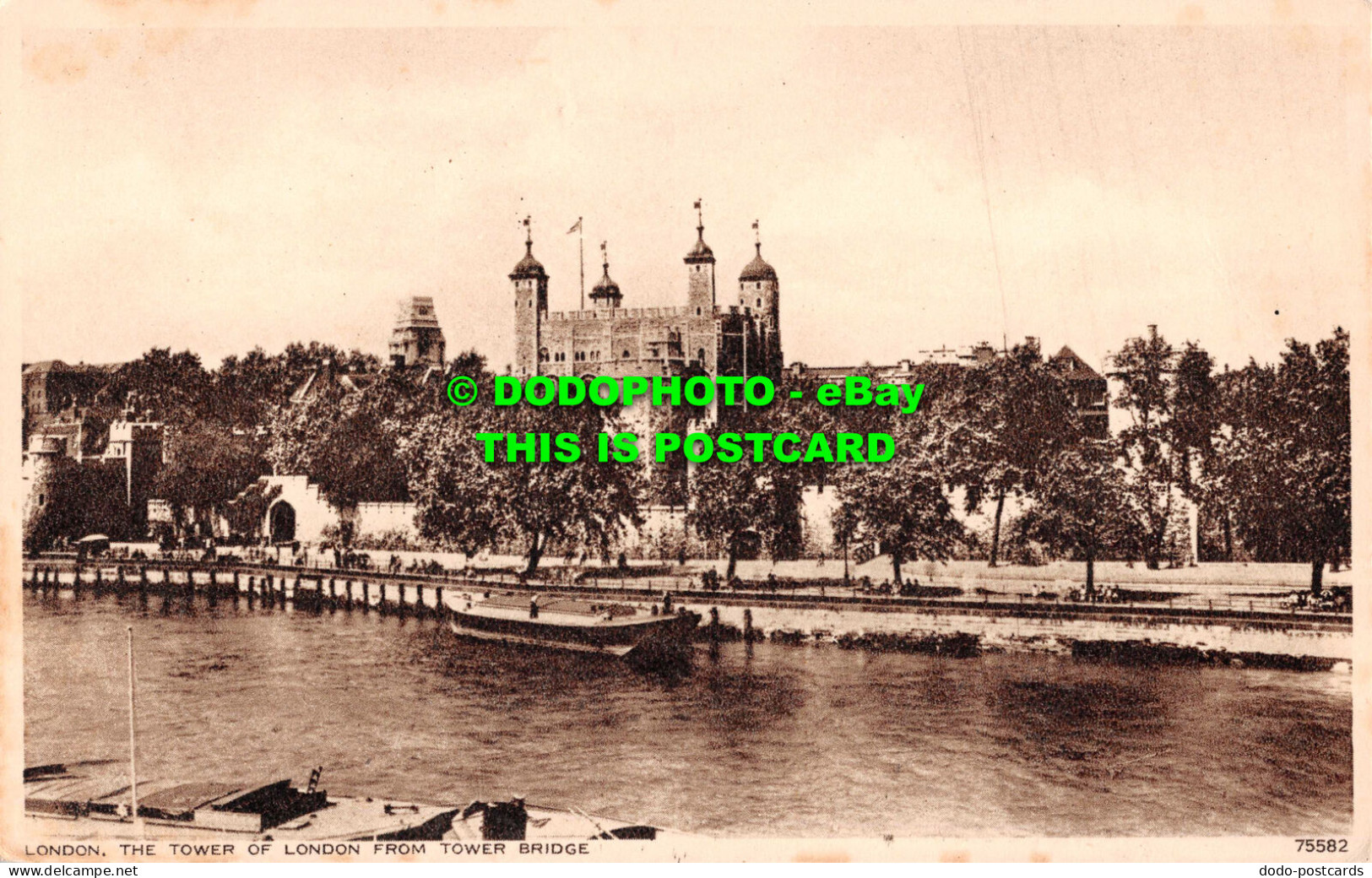 R537924 London. Tower Of London From Tower Bridge. 75582. Photochrom - Sonstige & Ohne Zuordnung