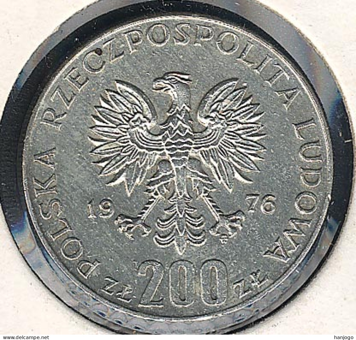 Polen, 200 Złotych 1976, Olympiade, Silber, XF+ - Poland