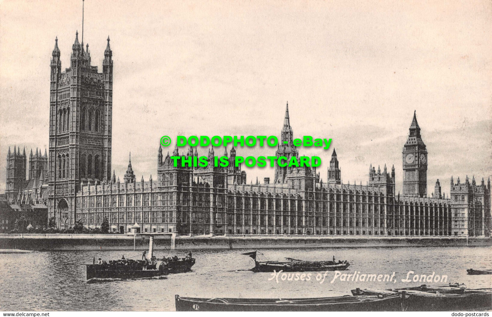 R537997 Houses Of Parliament. London. Valentines Series - Autres & Non Classés
