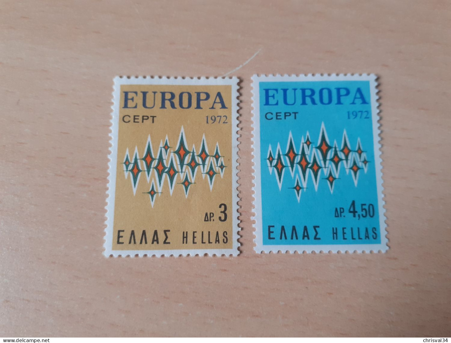 TIMBRES   GRECE   ANNEE   1972   N  1084  /  1085   COTE  3,50  EUROS   NEUFS  LUXE** - Ongebruikt