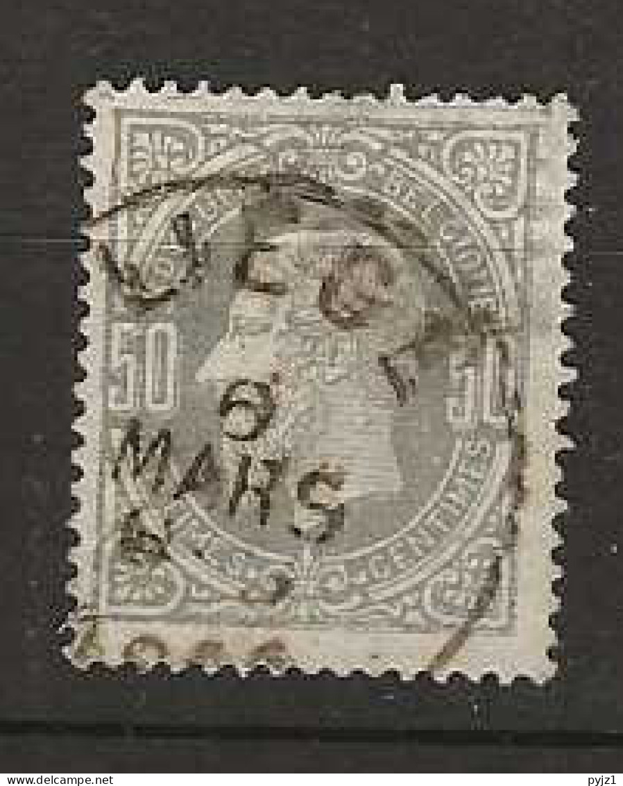 1869 USED Belgium Mi 32 - 1869-1883 Leopold II.