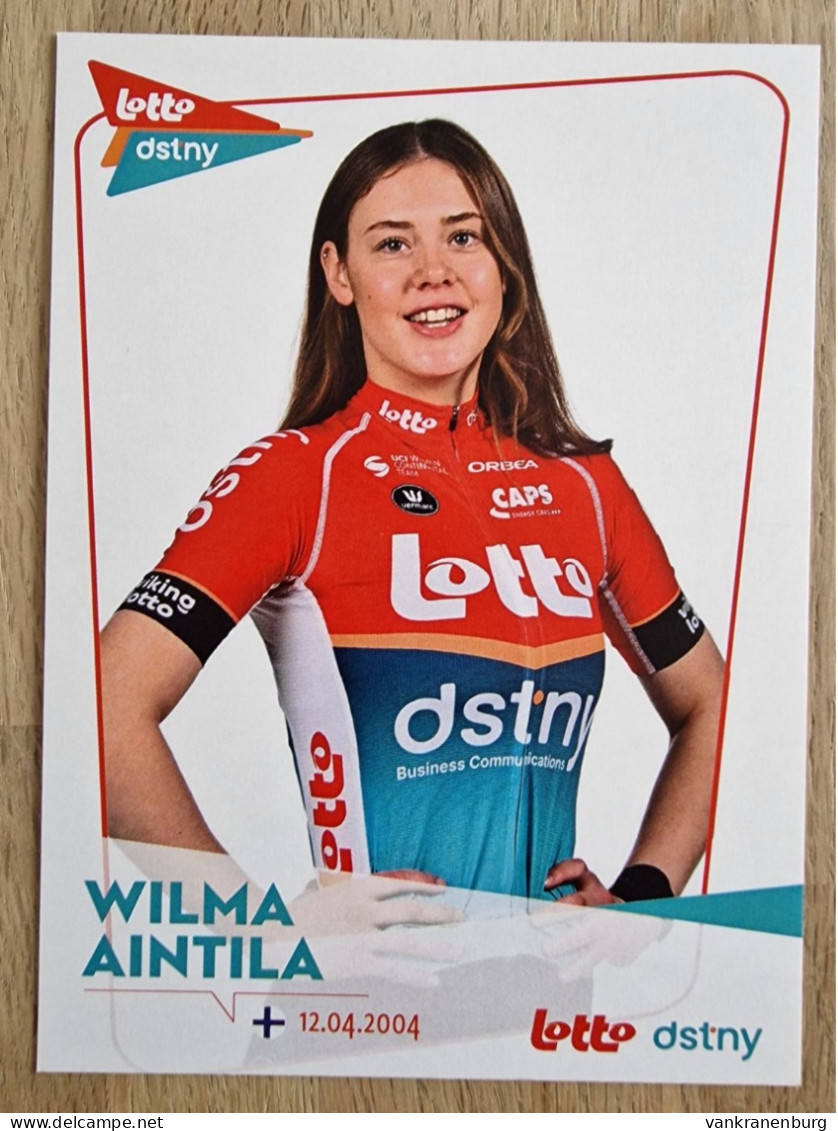Card Wilma Aintila - Team Lotto-Dstny - 2024 - Women - Cycling - Cyclisme - Ciclismo - Wielrennen - Cycling
