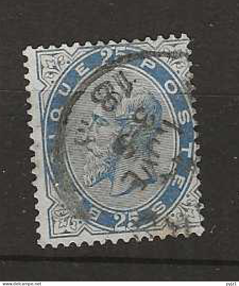 1883 USED Belgium Mi 37 - 1883 Leopoldo II