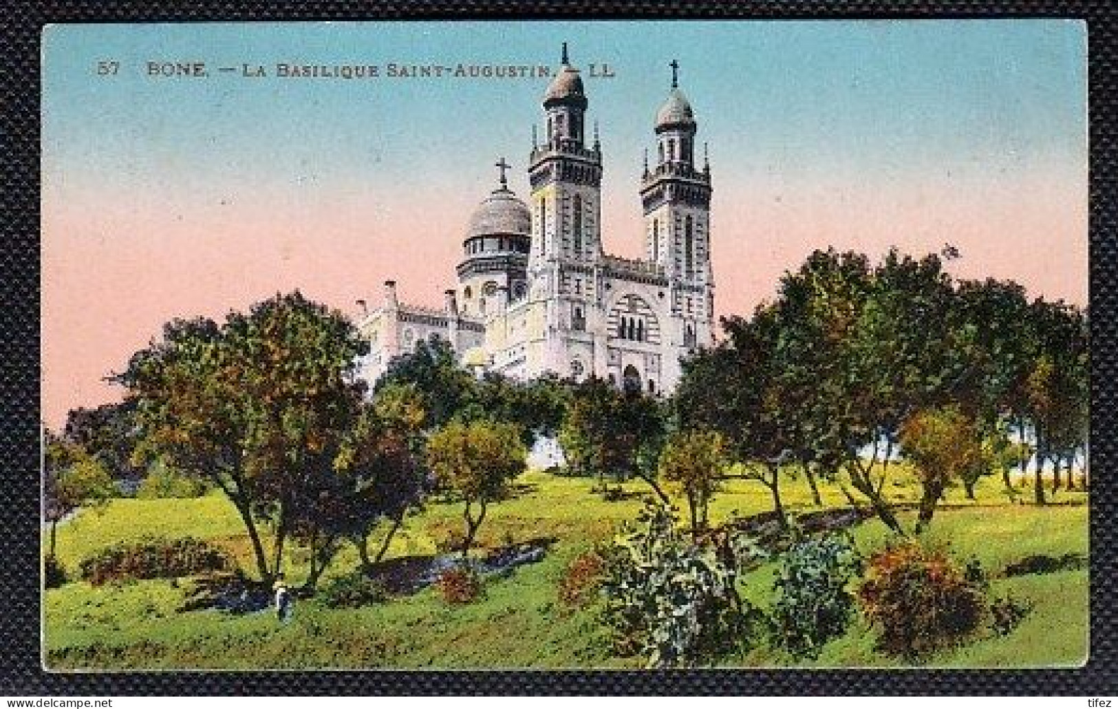 CPA -  (40A) Annaba (Bone)- La Basilique Saint Augustin- Ecrite En 1927 - Algérie (1962-...)