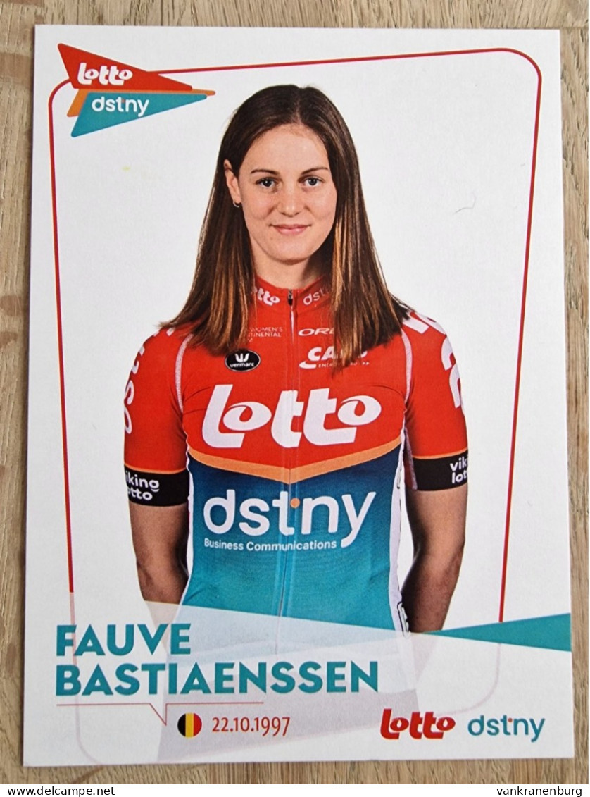 Card Fauve Bastiaenssen - Team Lotto-Dstny - 2024 - Women - Cycling - Cyclisme - Ciclismo - Wielrennen - Radsport