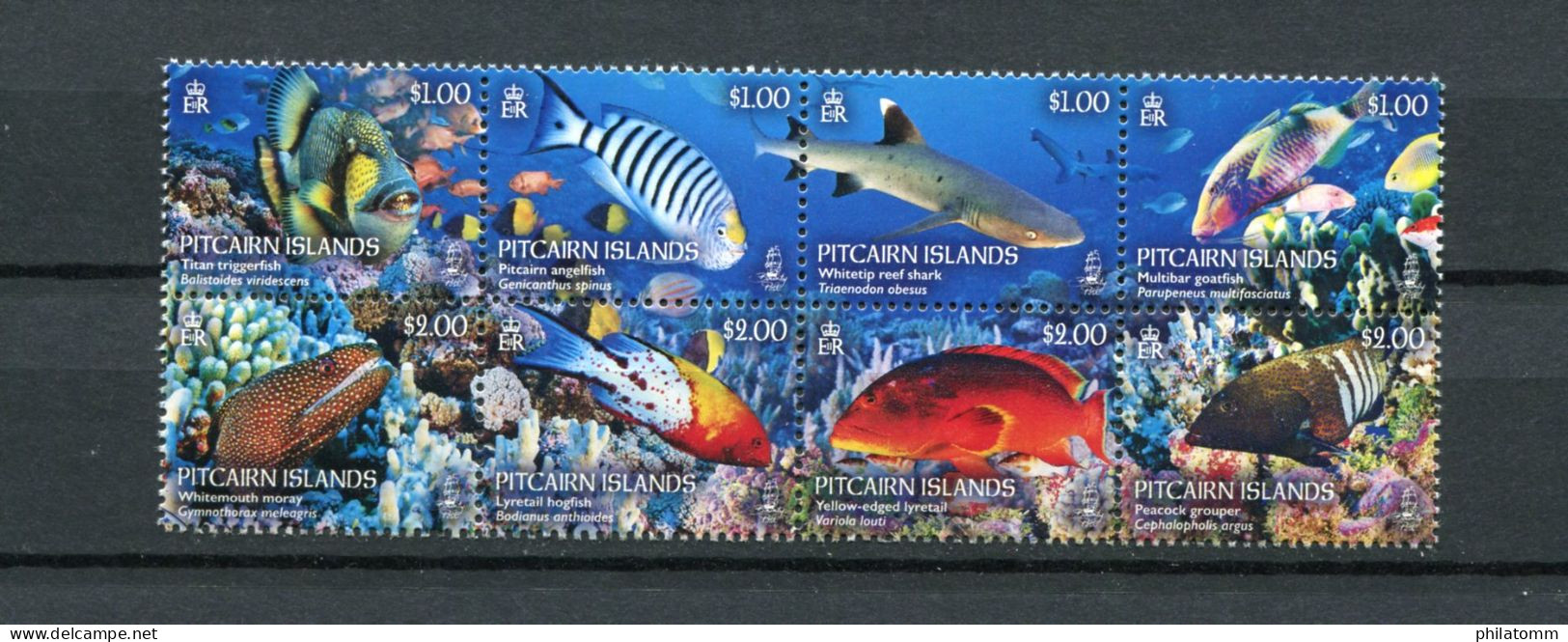 Pitcairn - Mi.Nr. 1002 / 1009 - "Naturschutzgebiet Der Pitcairn-Inseln" ** / MNH (aus Dem Jahr 2017) - Islas De Pitcairn