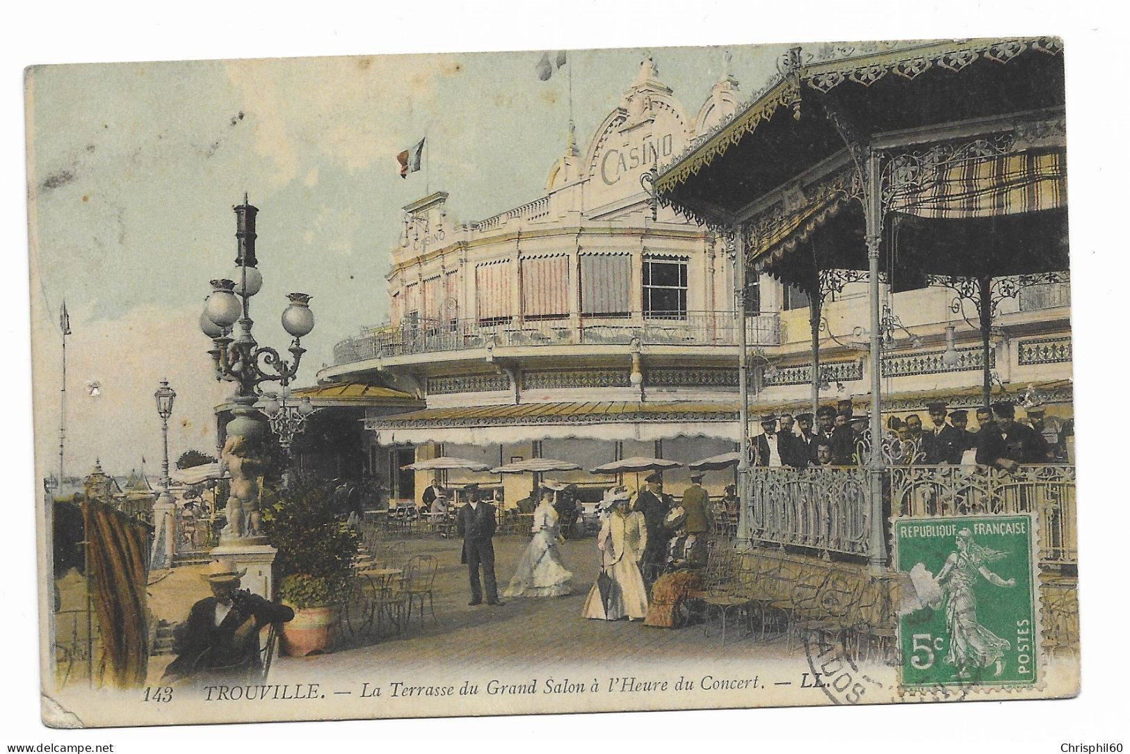 CPA -TROUVILLE - La Terrasse Du Grand Salon à L'Heure Du Concert - LL - N° 143 - Animé - - Trouville