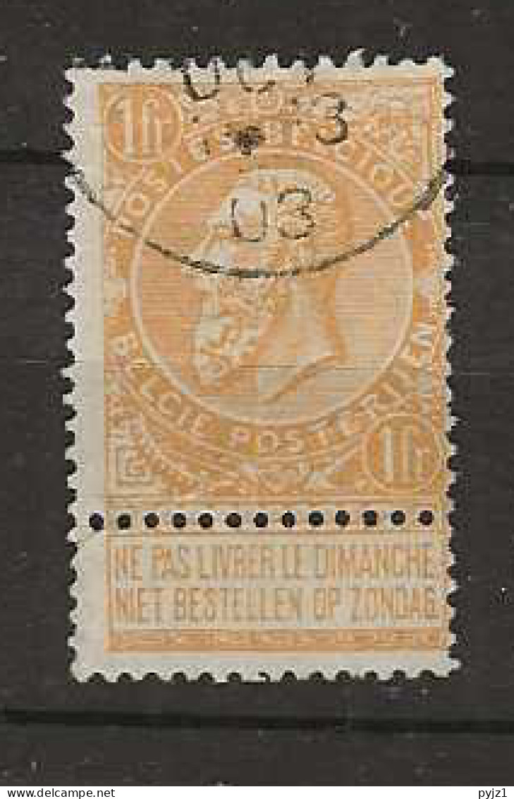 1897 USED Belgium Mi 69 - 1893-1900 Barbas Cortas