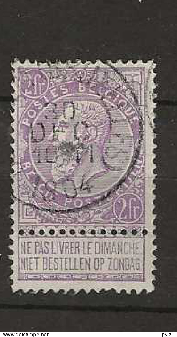 1897 USED Belgium Mi 70 - 1893-1900 Barba Corta