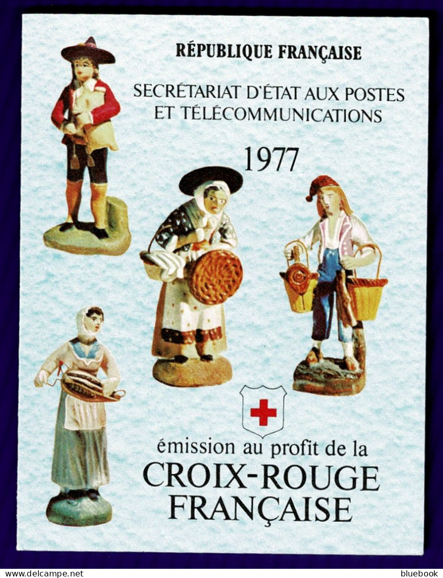 Ref 1645 - France 1977 - Red Cross Booklet SG 2208/2209 - Croix Rouge