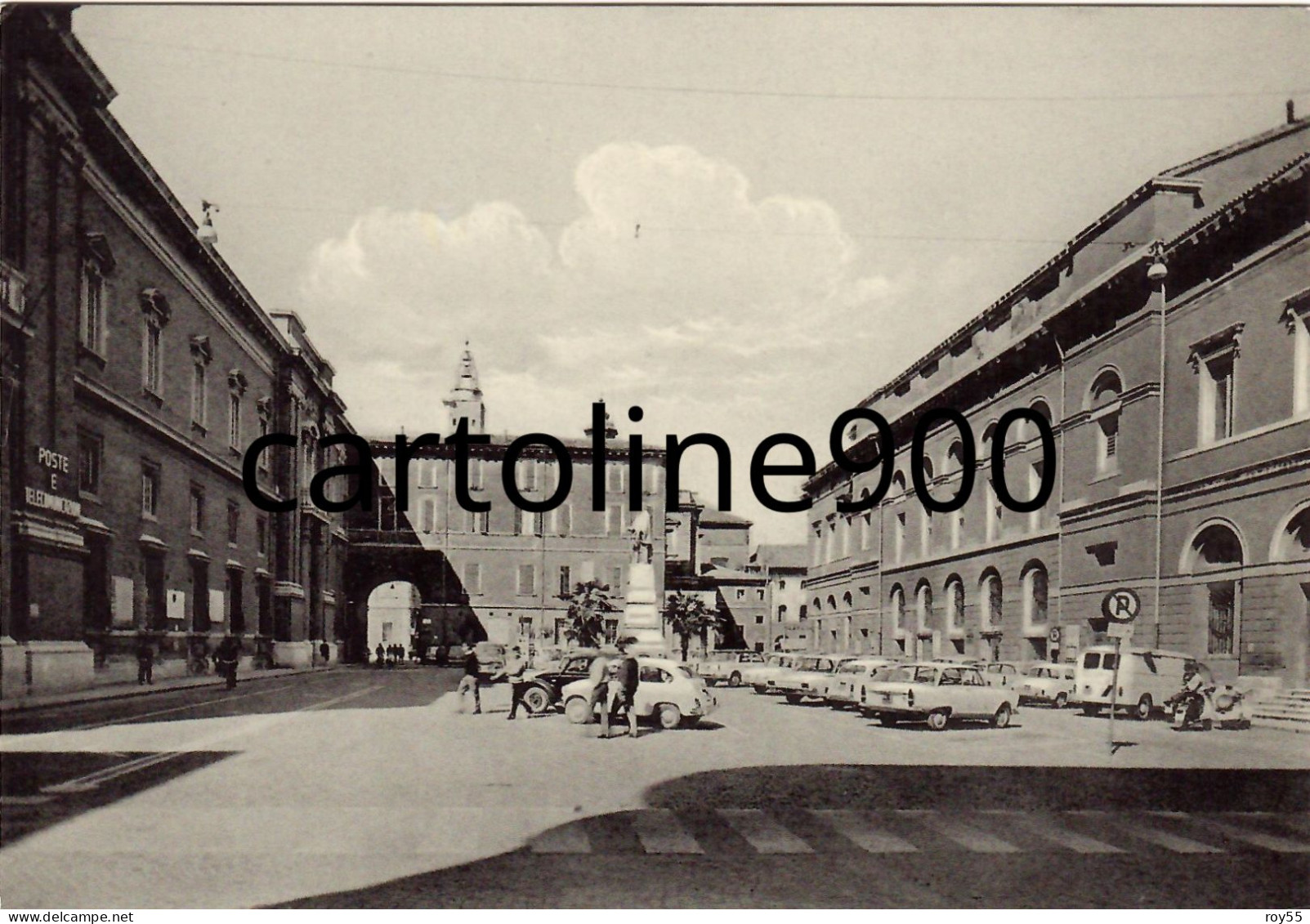 Emilia Romagna-ravenna Piazza Garibaldi Differente Animata Veduta Piazza Anni 50 60 - Ravenna