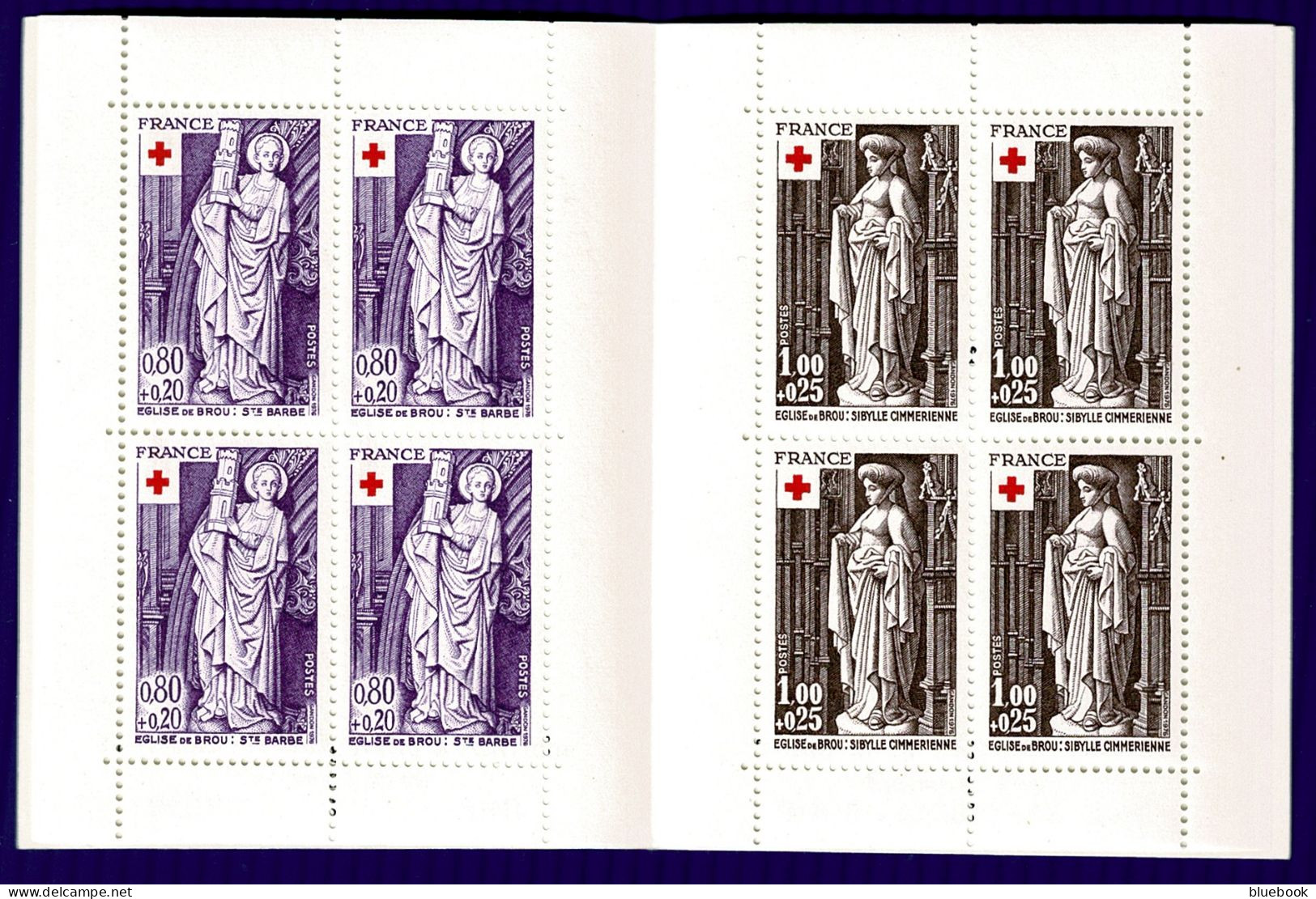 Ref 1645 - France 1976 - Red Cross Booklet SG 2146/2147 - Rotes Kreuz