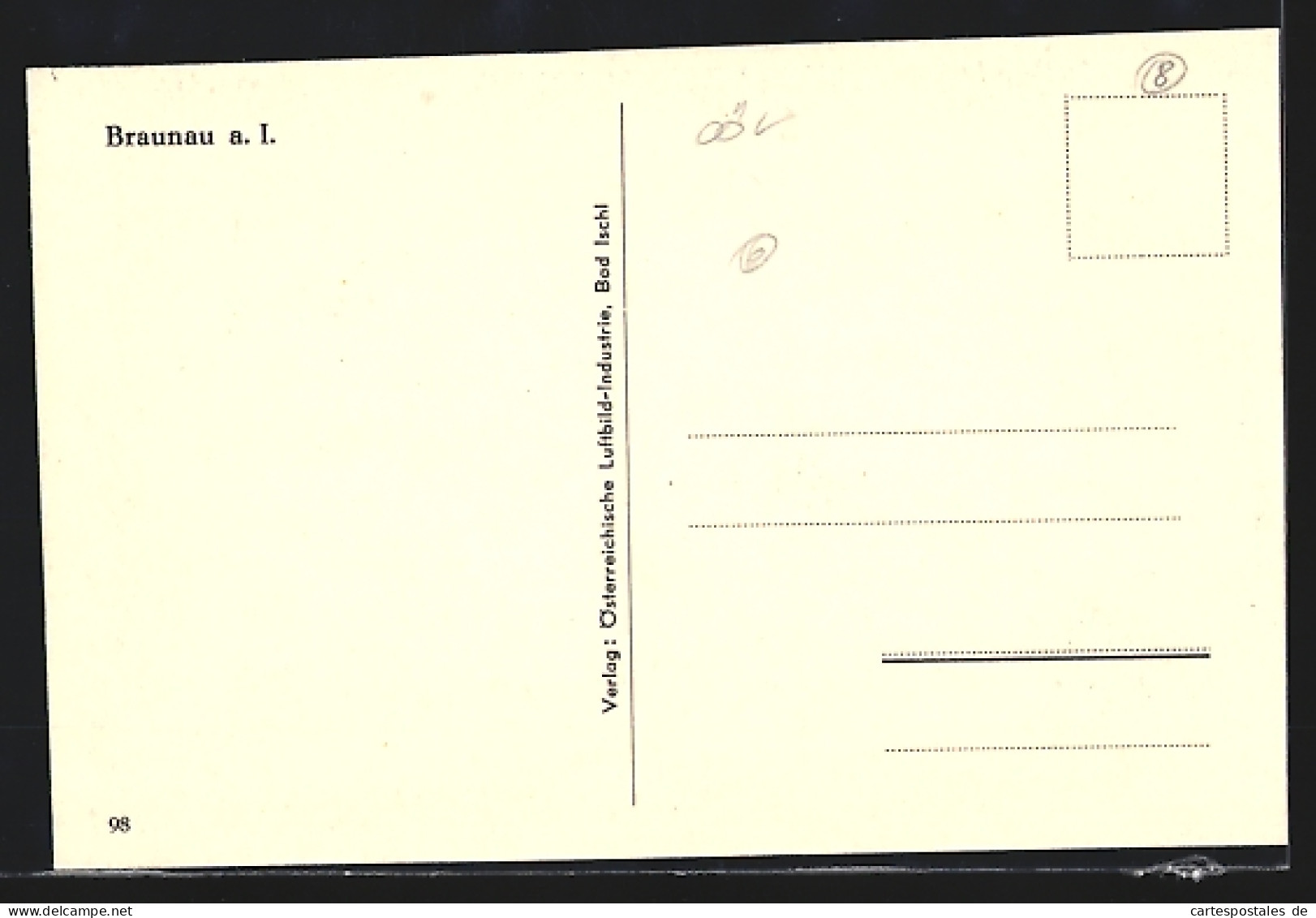 AK Braunau A. Inn, Fliegeraufnahme Der Stadt  - Other & Unclassified