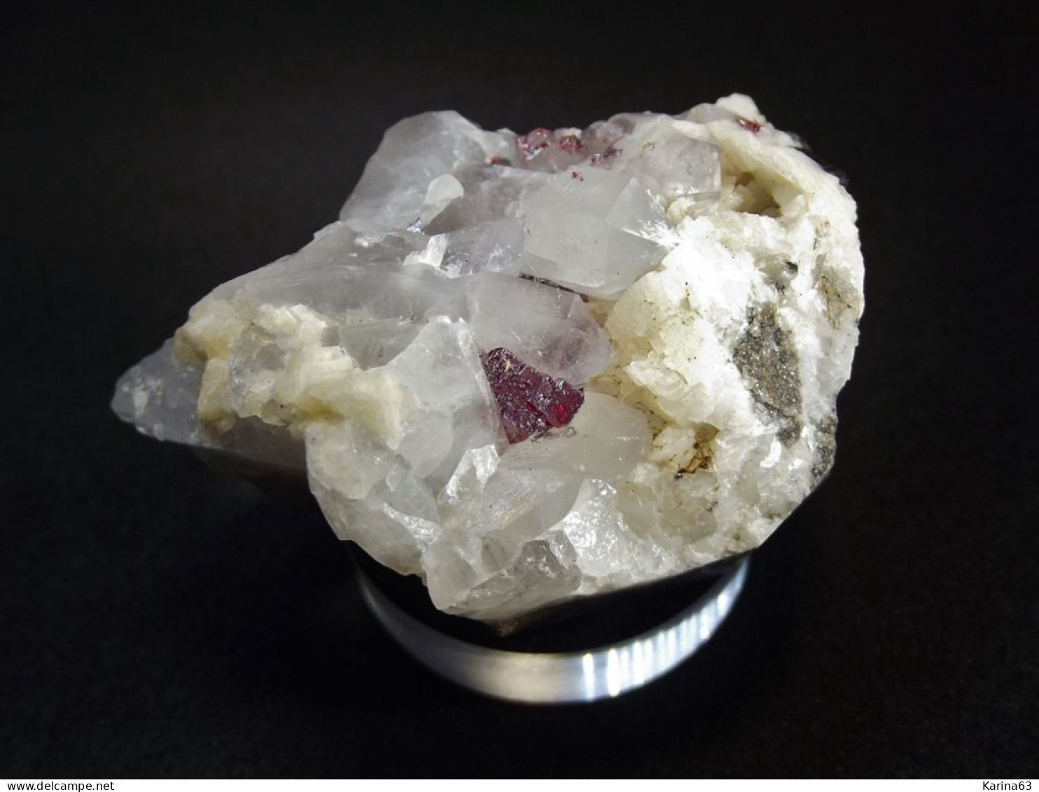 Cinnabar With Quartz On Dolomite (4.5 X 3.5 X 2.5 Cm ) Wanshan Quarry - Tongren - Guizhou - China - Mineralien