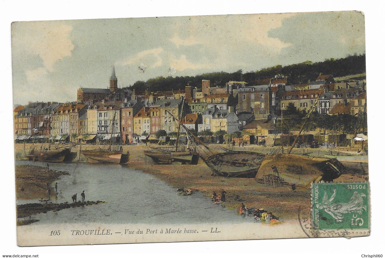 CPA - TROUVILLE - Vue Du Port à Marée Basse - LL - N° 105 - - Trouville