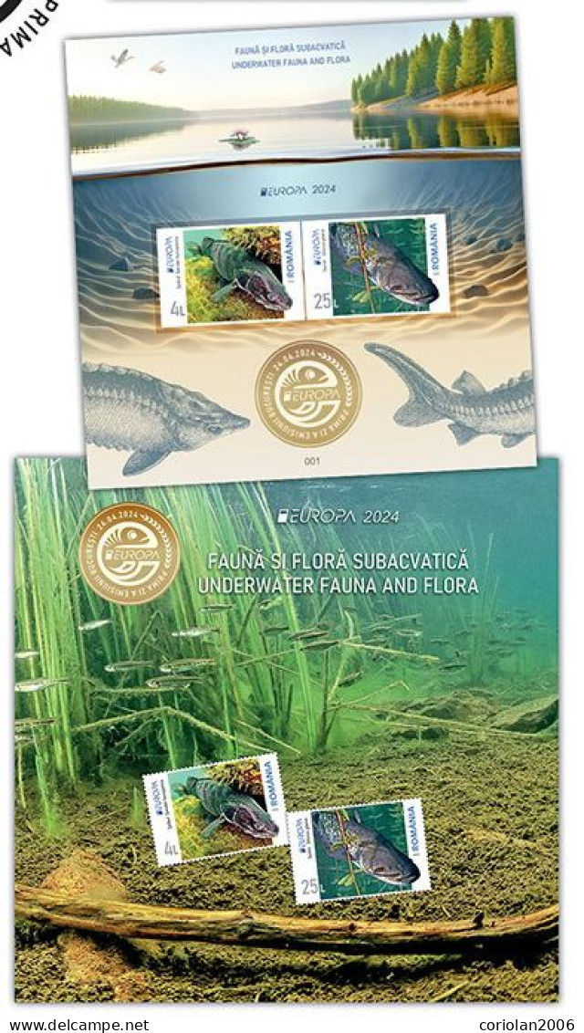 Romania 2024 / EUROPA / SPECIAL FOLDER WITH SPECIAL BLOCK (SET IMPERFORATED STAMPS) - 2024