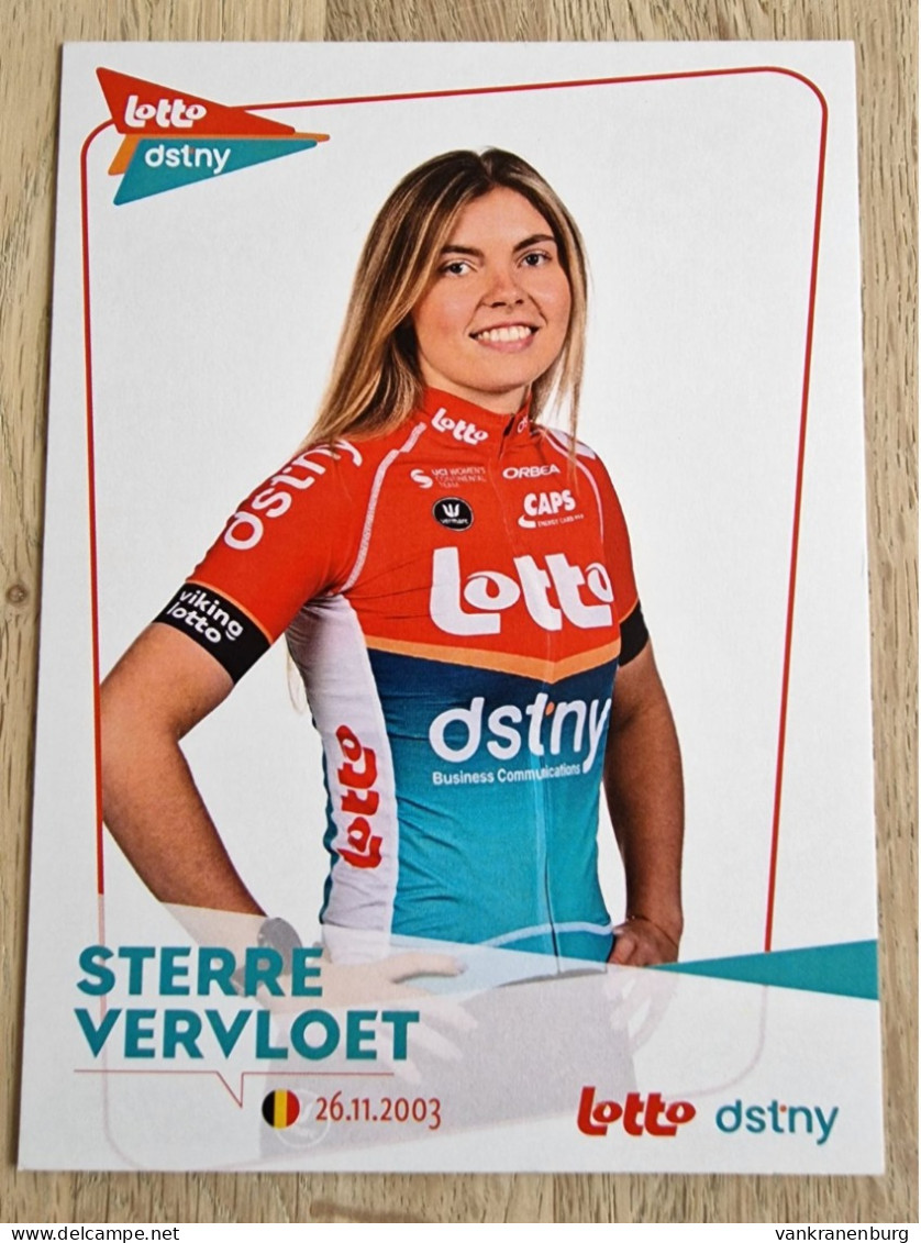 Card Sterre Vervloet - Team Lotto-Dstny - 2024 - Women - Cycling - Cyclisme - Ciclismo - Wielrennen - Cycling