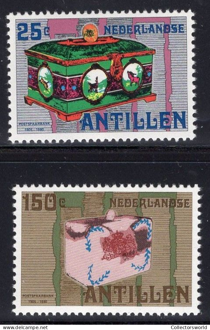 Netherlands Antilles 1980 Serie 2v Post Office Savings Bank Of Netherlands MNH - Antille