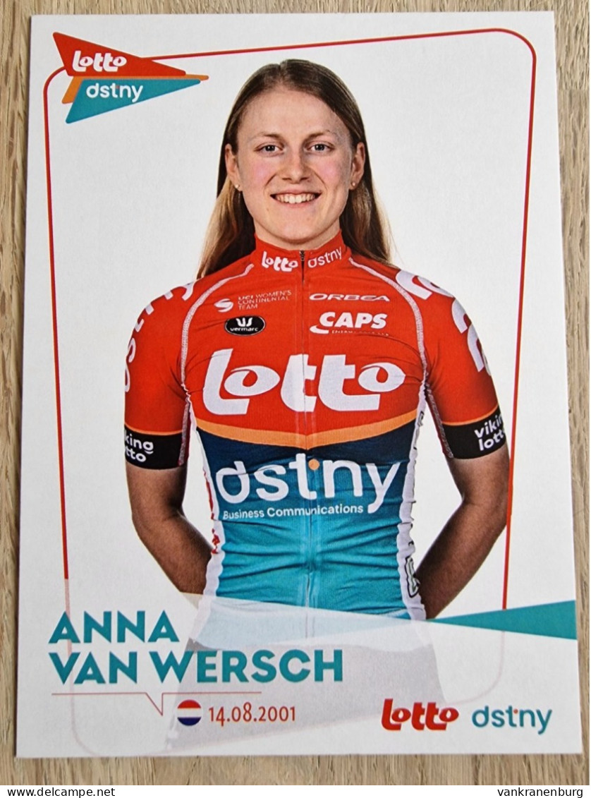 Card Anna Van Wersch - Team Lotto-Dstny - 2024 - Women - Cycling - Cyclisme - Ciclismo - Wielrennen - Ciclismo