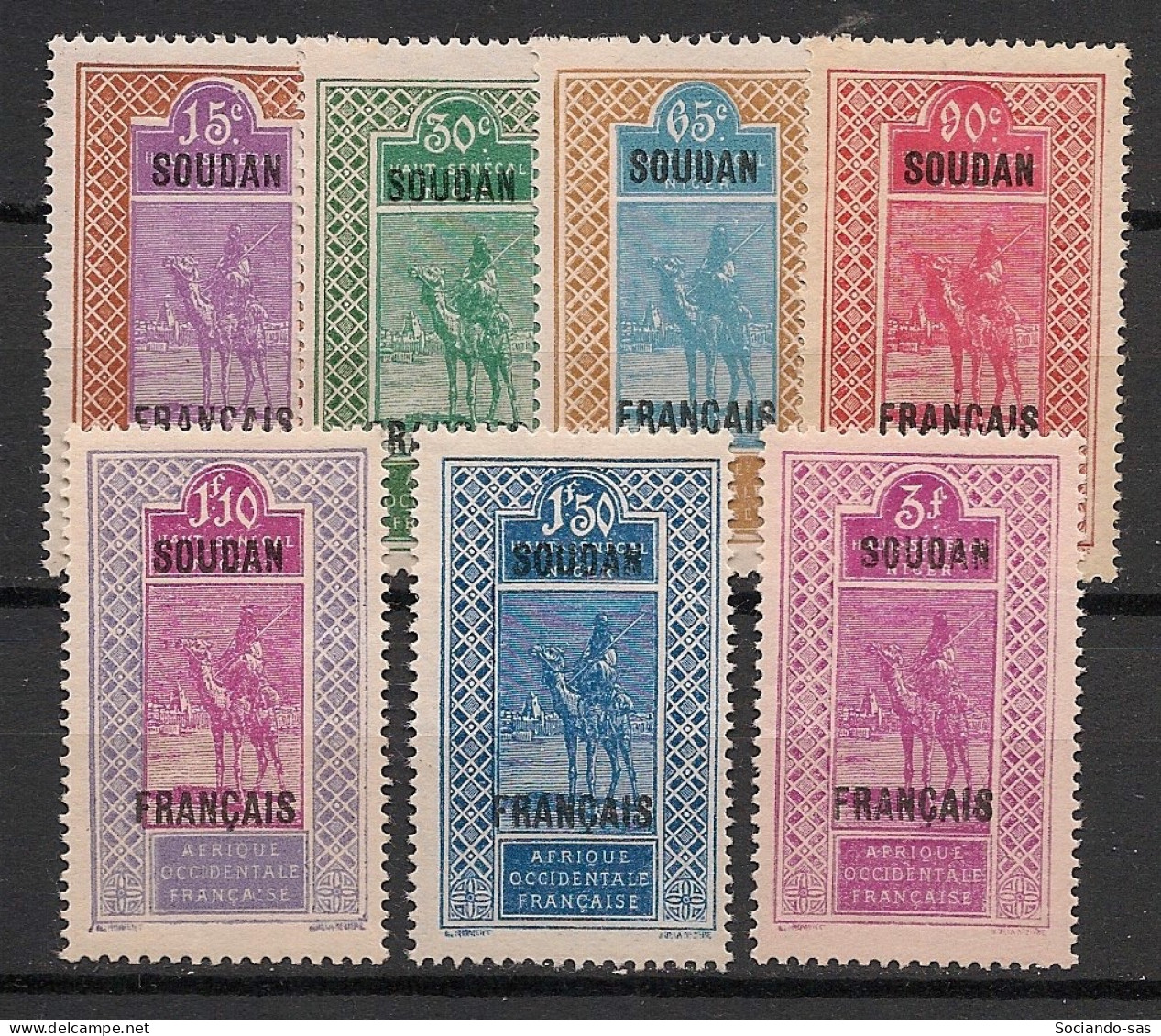 SOUDAN - 1927-30 - N°YT. 53 à 59 - Série Complète - Neuf Luxe ** / MNH / Postfrisch - Unused Stamps