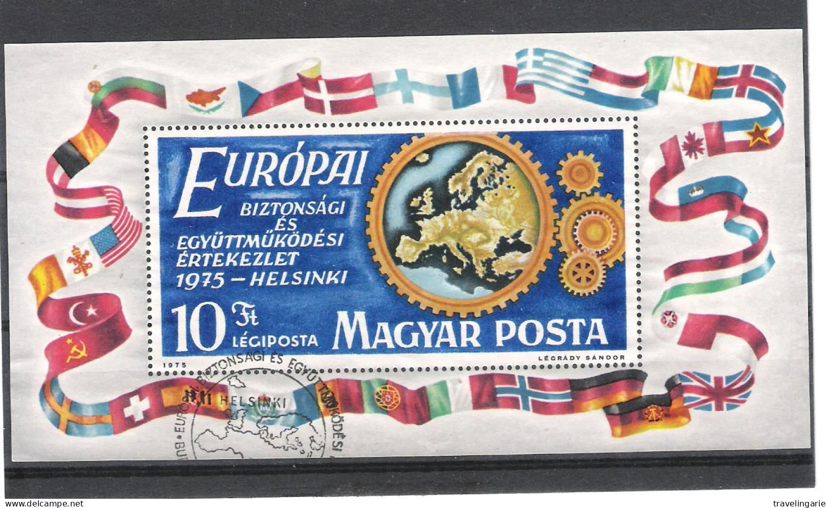 Hungary 1975 Bloc Europa Conference Cancelled - Blocs-feuillets