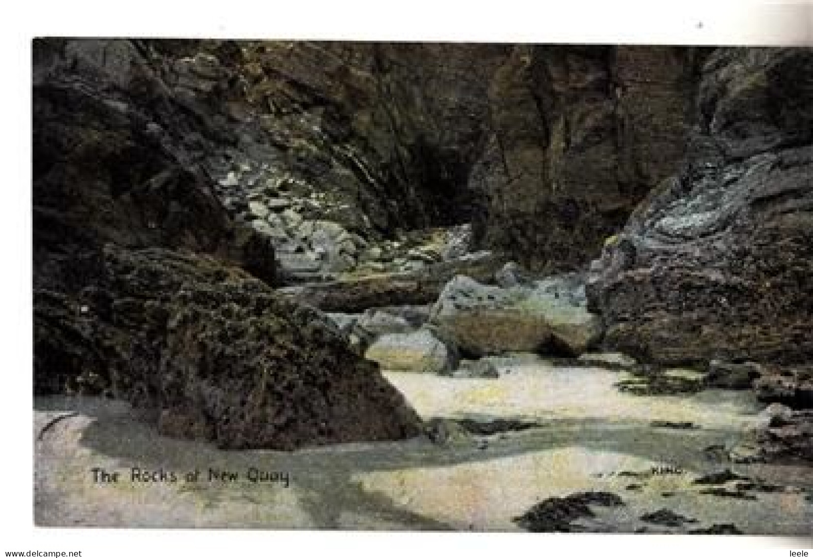 C90. Vintage Postcard. The Rocks At Newquay. Cornwall. - Newquay