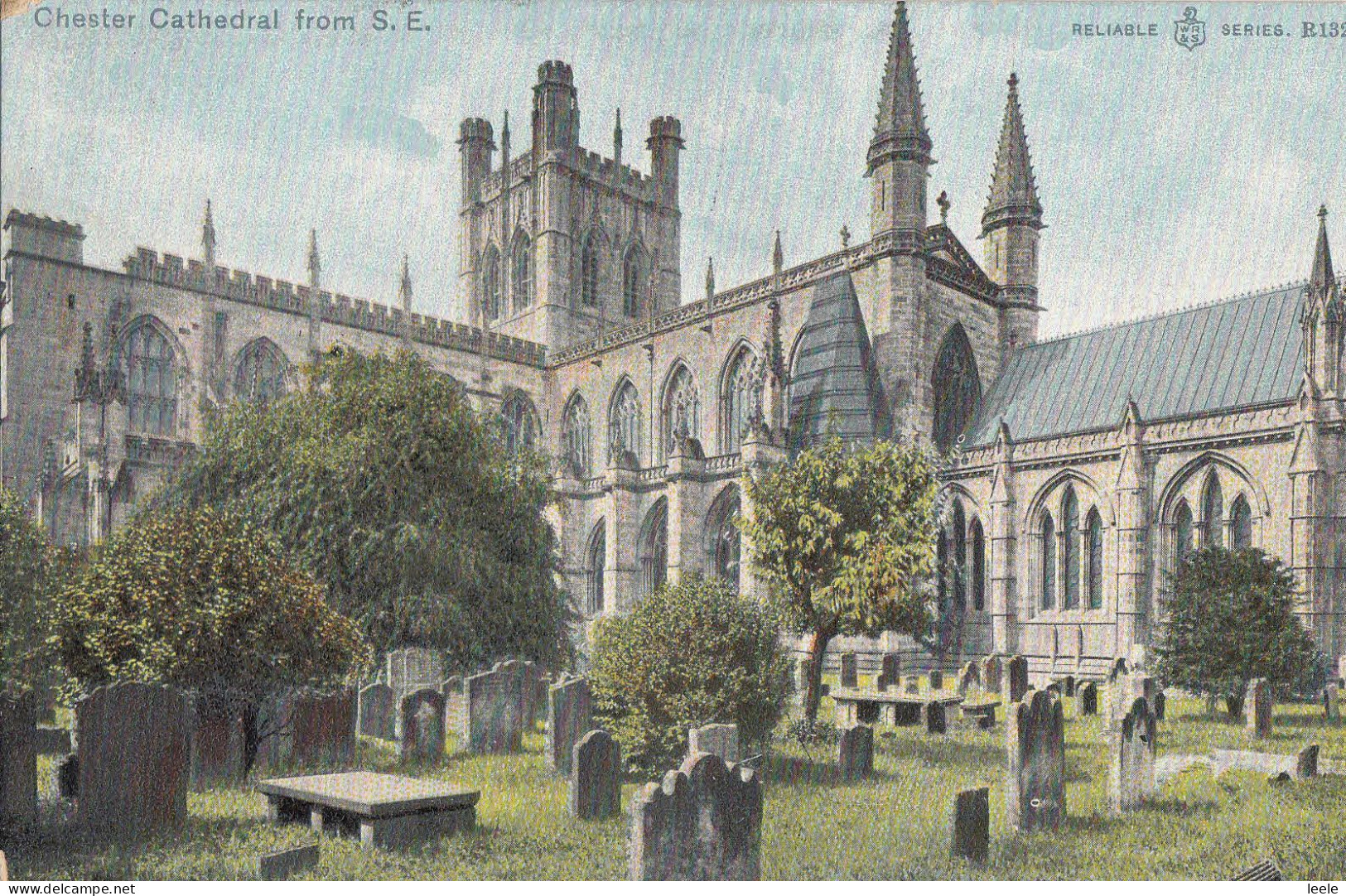 C62. Vintage Postcard. Chester Cathedral From S.E. - Chester