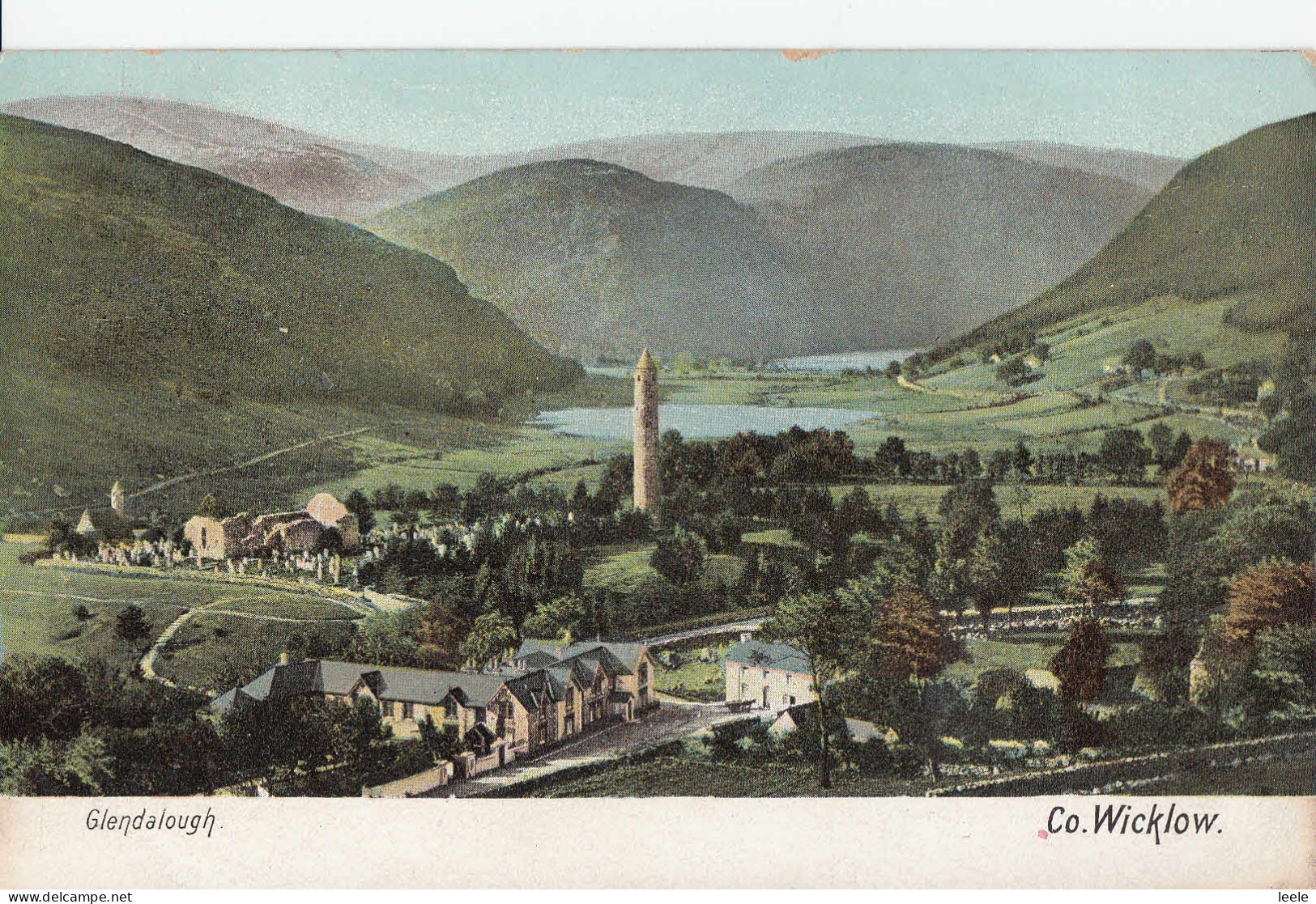 C19. Vintage Postcard .Glendalough, Co. Wicklow. - Wexford