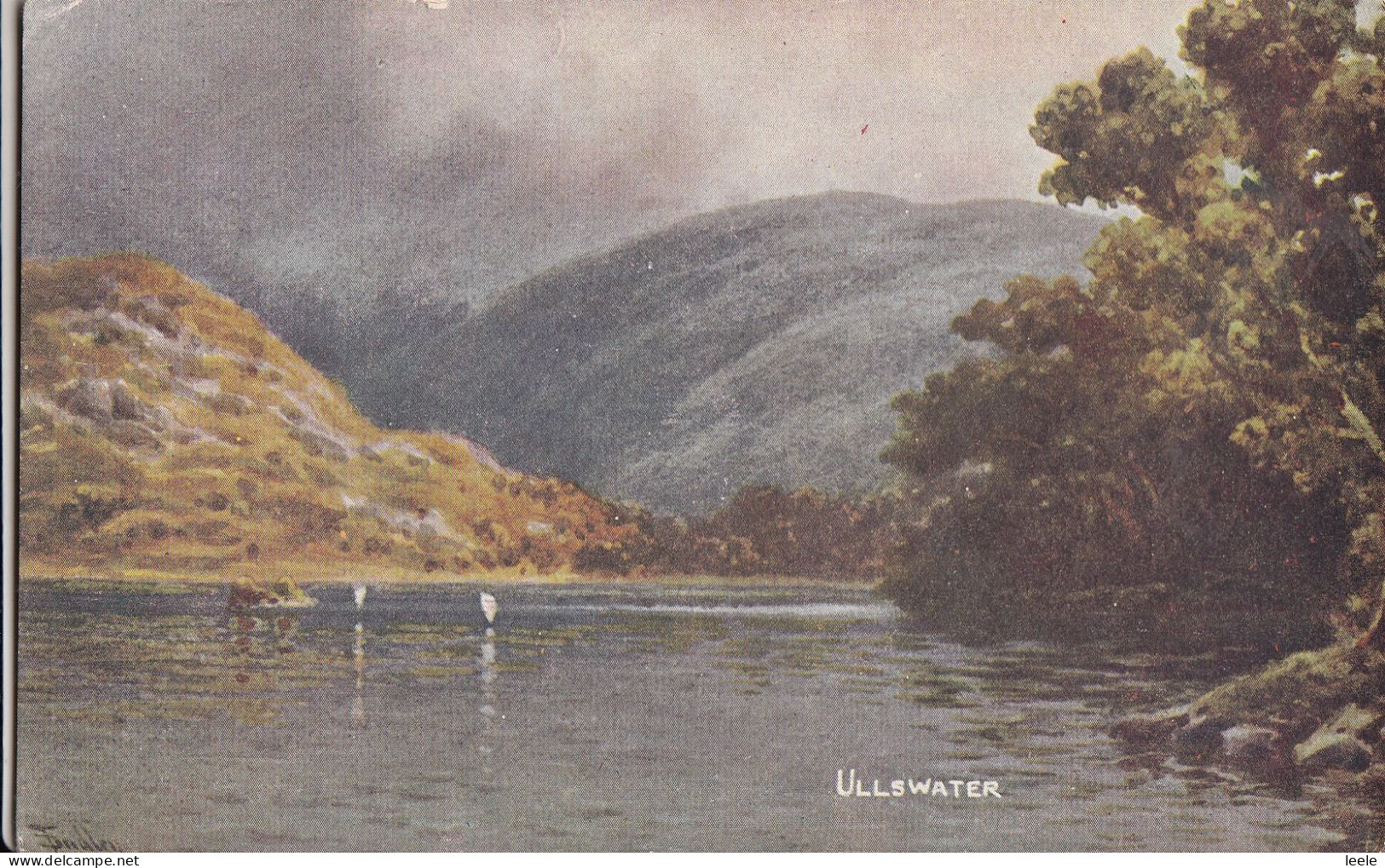 C25. Vintage Postcard. Ullswater, Artist Signed. - Autres & Non Classés