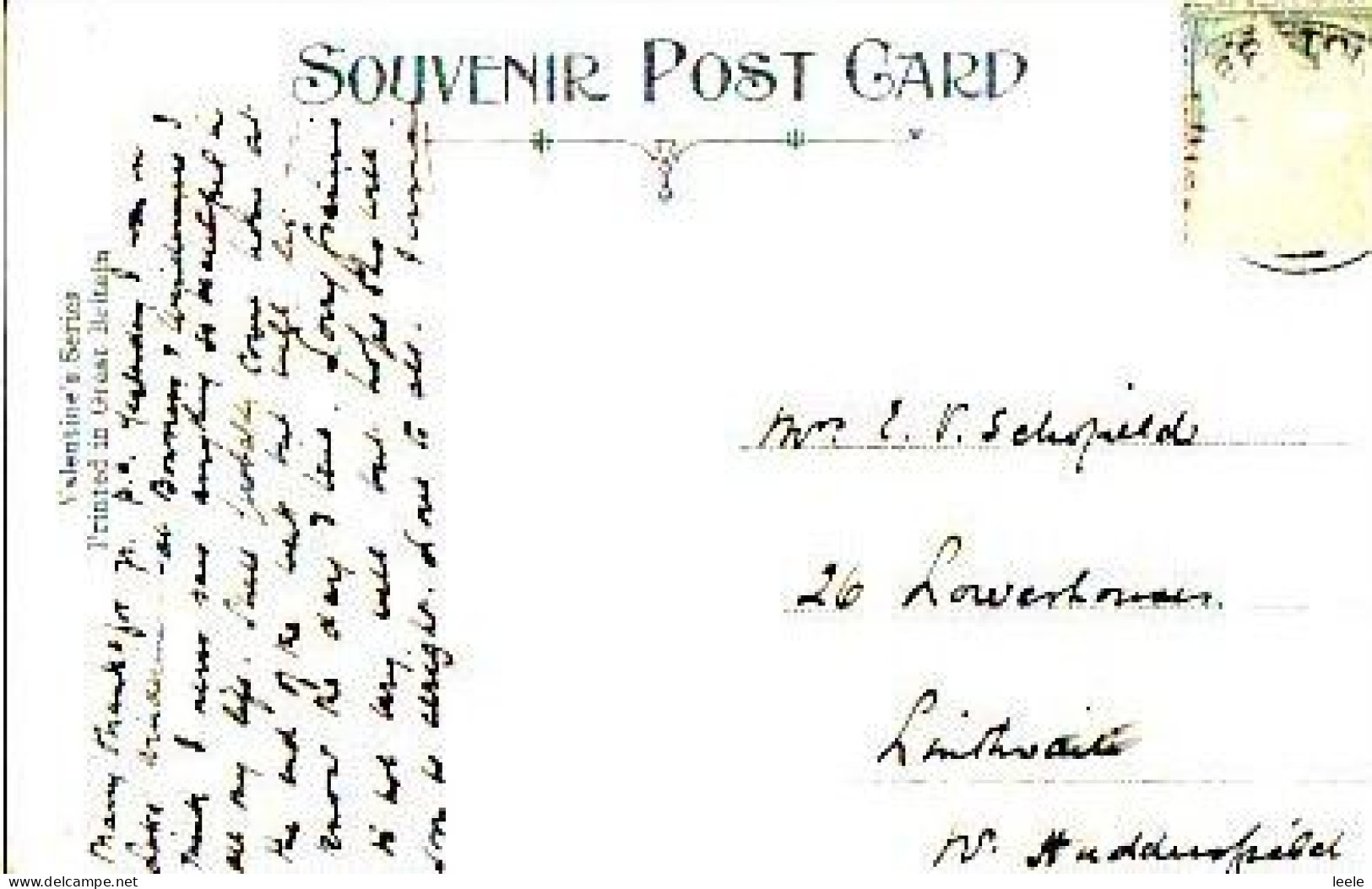 C12. Vintage Valentines Postcard. Conishead Priory And Cows - Autres & Non Classés