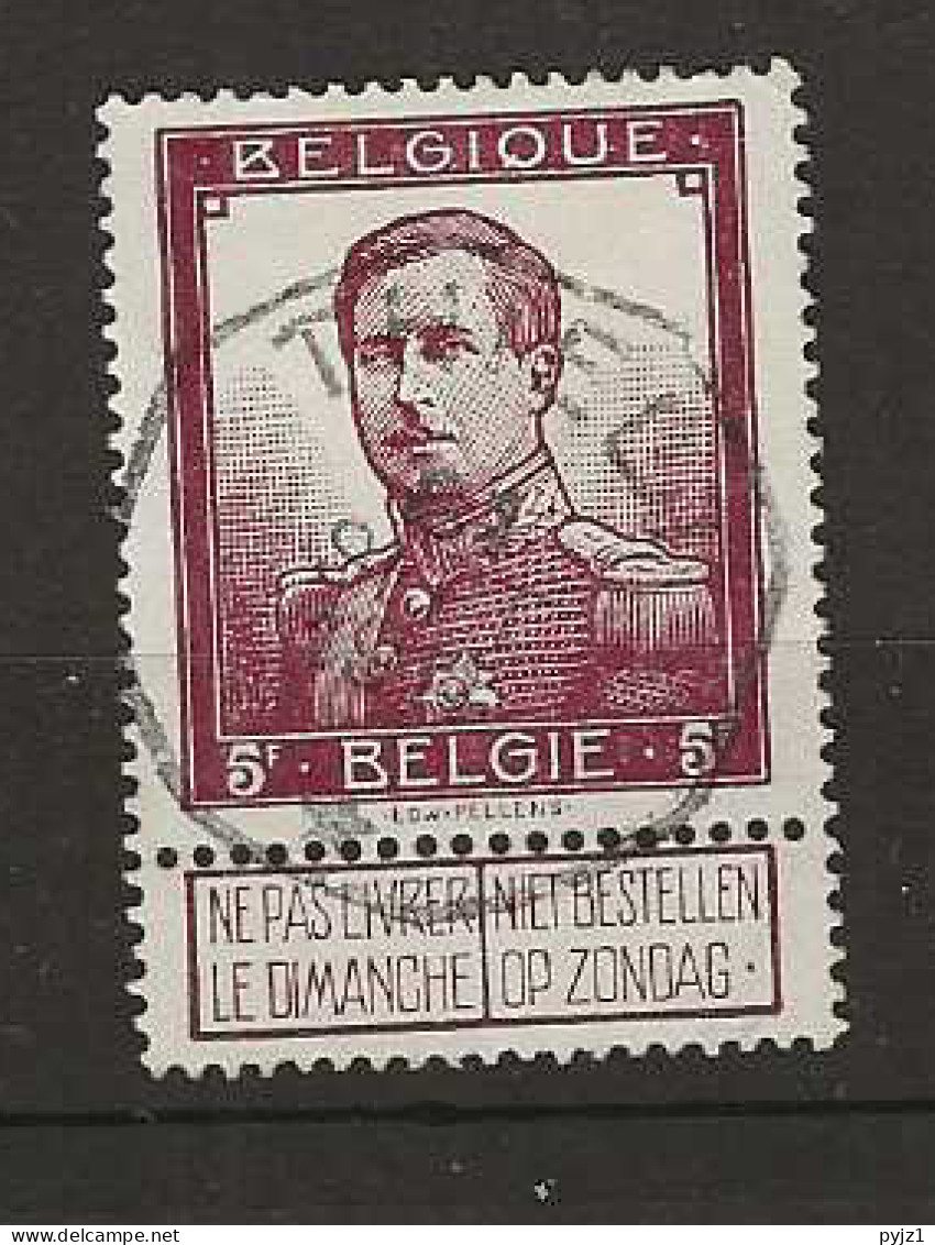 1912 USED Belgium Mi 99 - 1912 Pellens