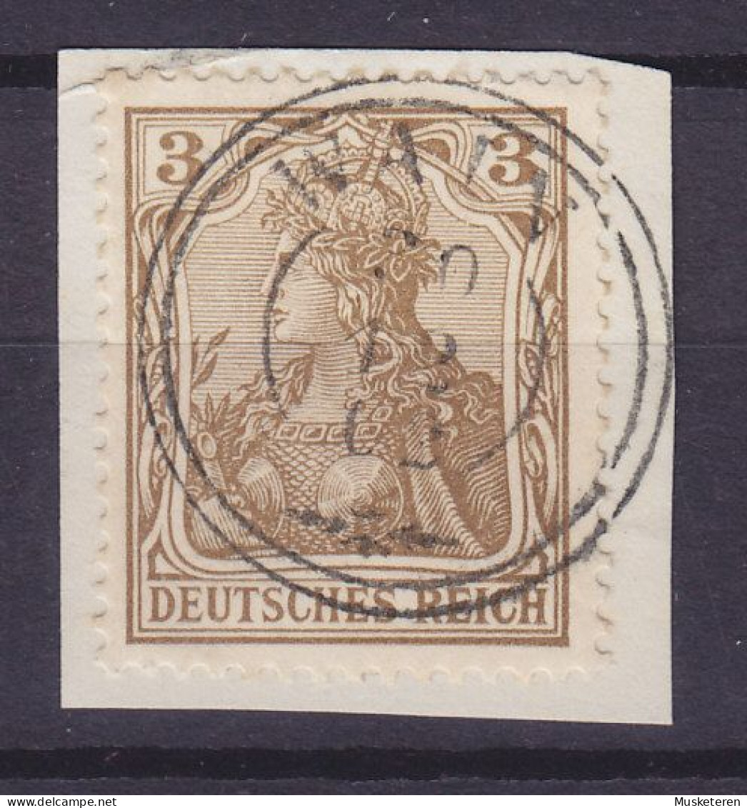 Poland Vorläufer Deutsches Reich 1902 Mi. 69, 3 Pf. Germania Deluxe Double Ring Cds. WAIN (Schlesien) 1902 Cancel !! - Usados