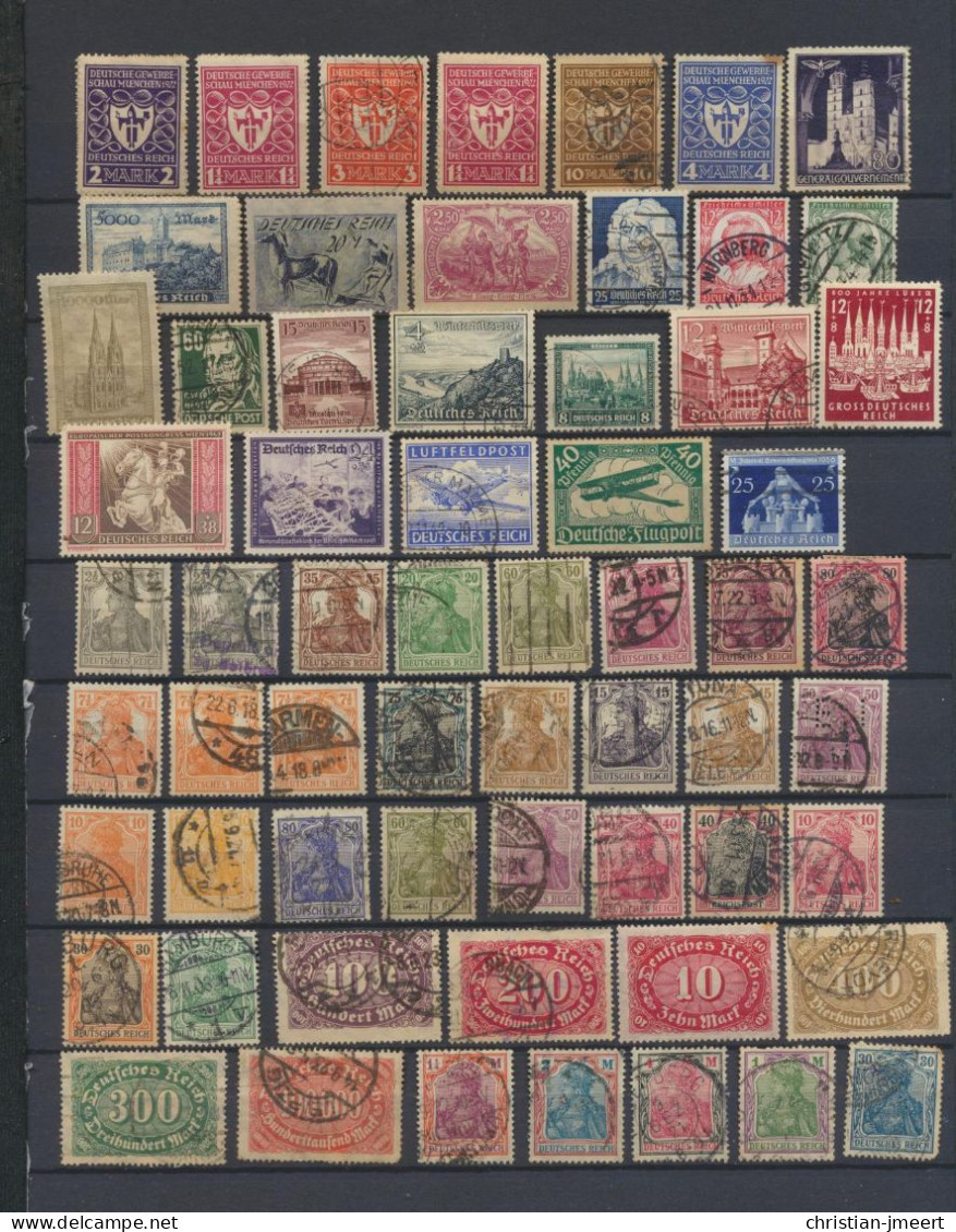 Allemagne Beau Lot Oblitérés  128 Timbres - Collezioni