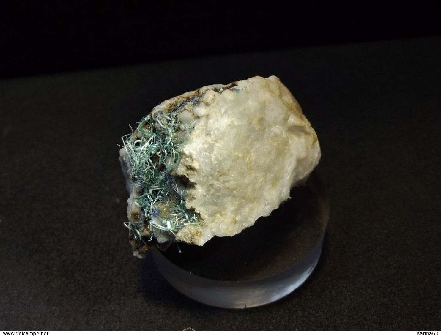 Malachite With Azurite On Matrix ( 3 X 2.5 X 2 Cm) - Silberberg District, Brixlegg - Tyrol - Austria - Minerali