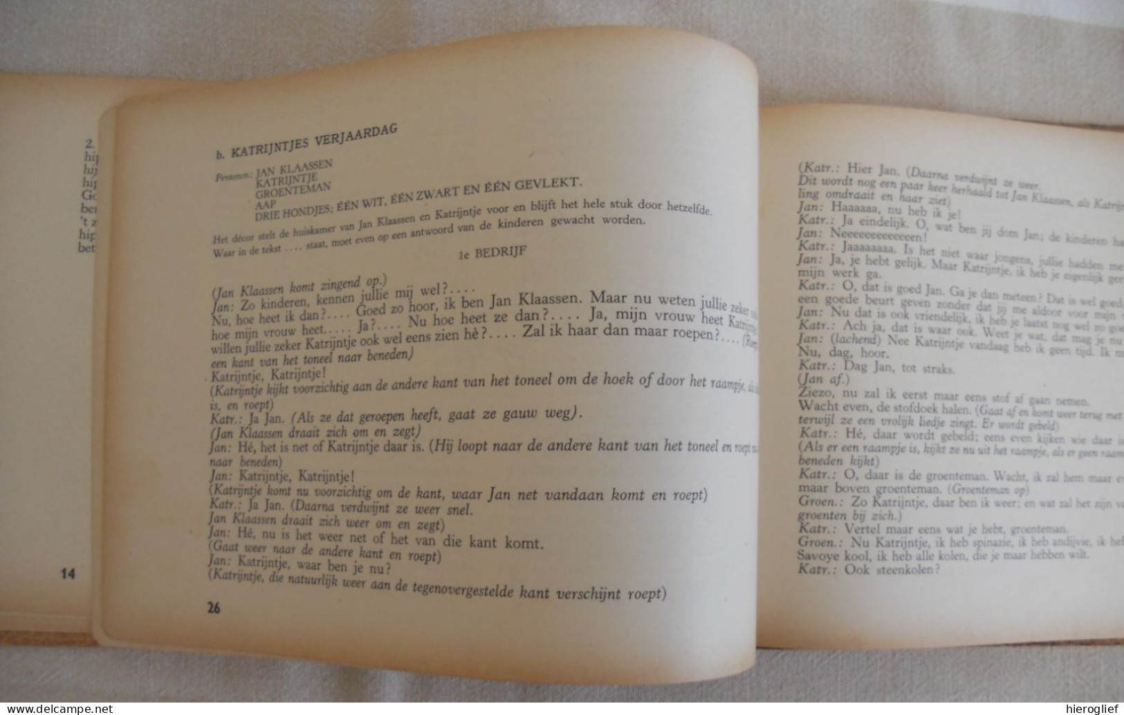 SPEL EN LIED 2 Kleuters Kijken En Luisteren - Door Ans C. Groothoff / Den Haag Van Stockum & Zoon 1943 Kinderen Zang - Juniors