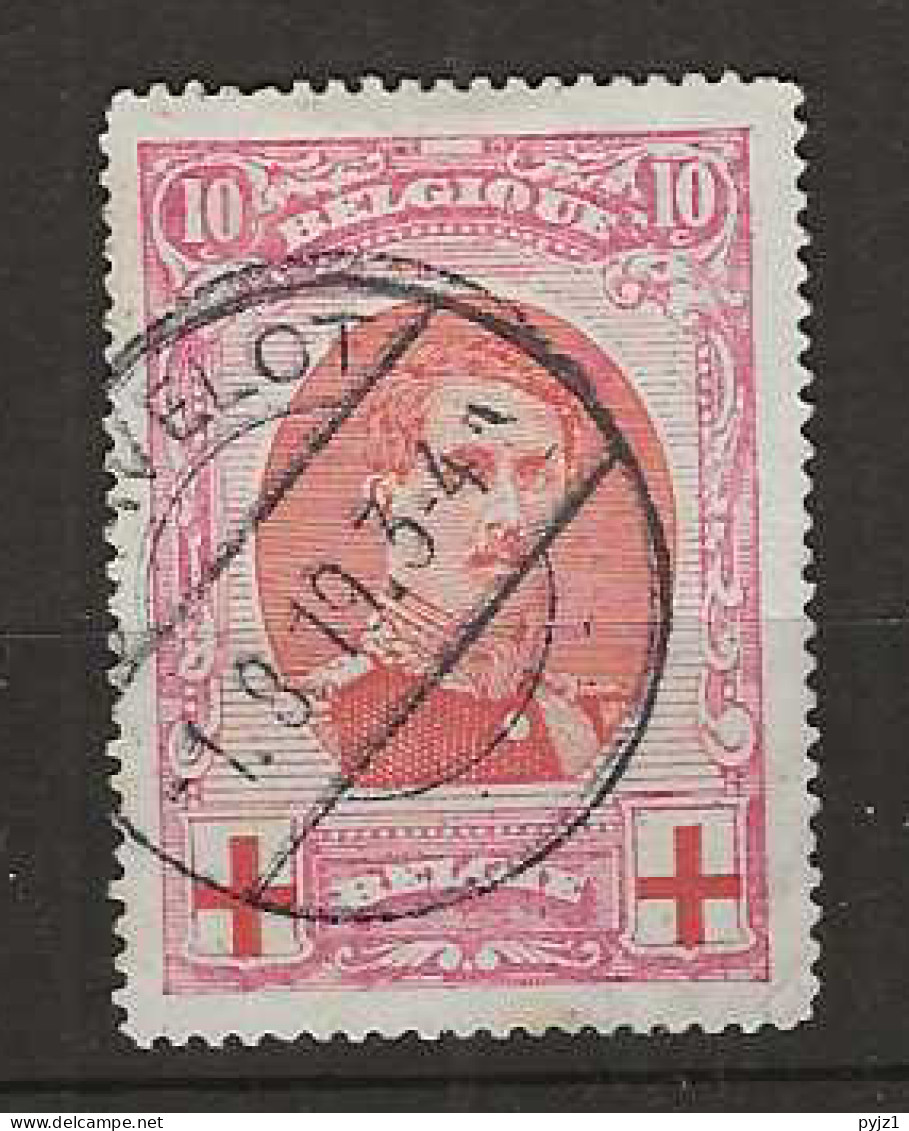 1915 USED Belgium Mi 111 - 1914-1915 Red Cross