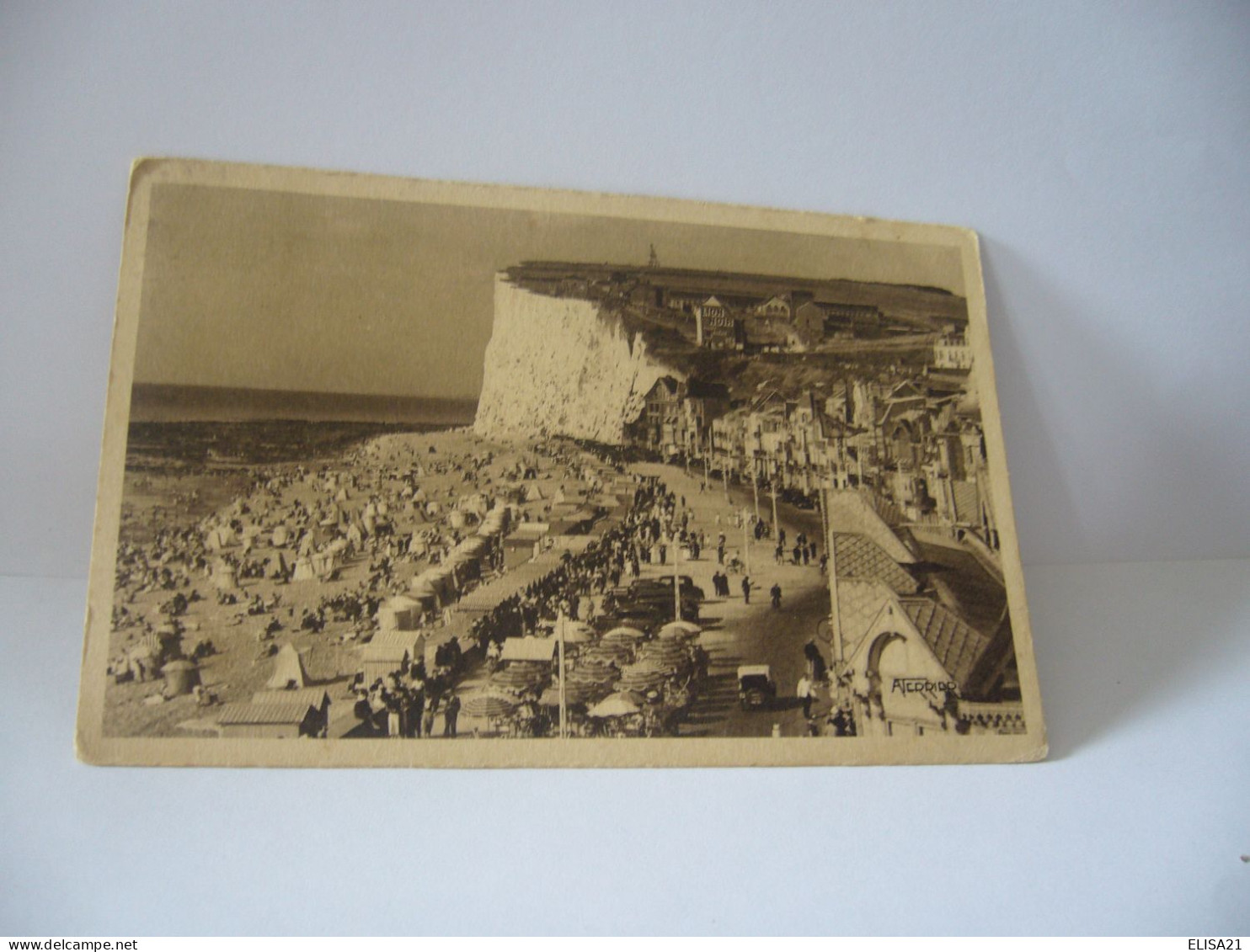 LE TREPORT  EU MERS 76 SEINE MARITIME LA PLAGE DE MERS VUE GENERALE CPA 1932 - Le Treport