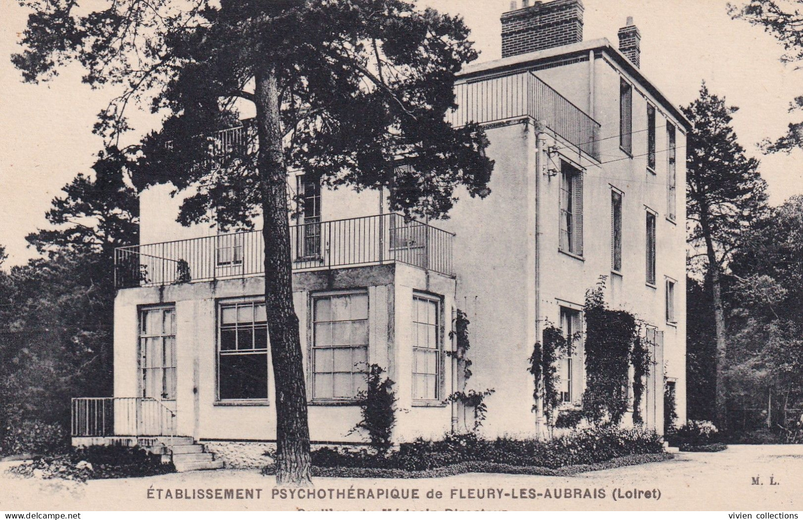 Fleury Les Aubrais (45 Loiret) Etablissement Psychothérapique Pavillon Du Médecin Directeur - édit. ML - Andere & Zonder Classificatie