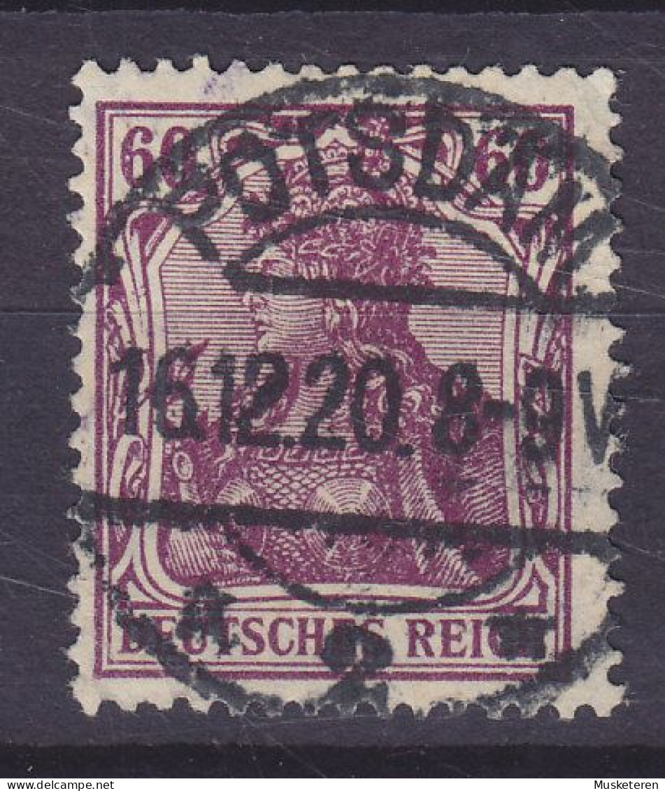 Deutsches Reich 1920 Mi. 147, 60 Pf. Germania Deluxe POTSDAM 1920 Cancel !! - Gebraucht